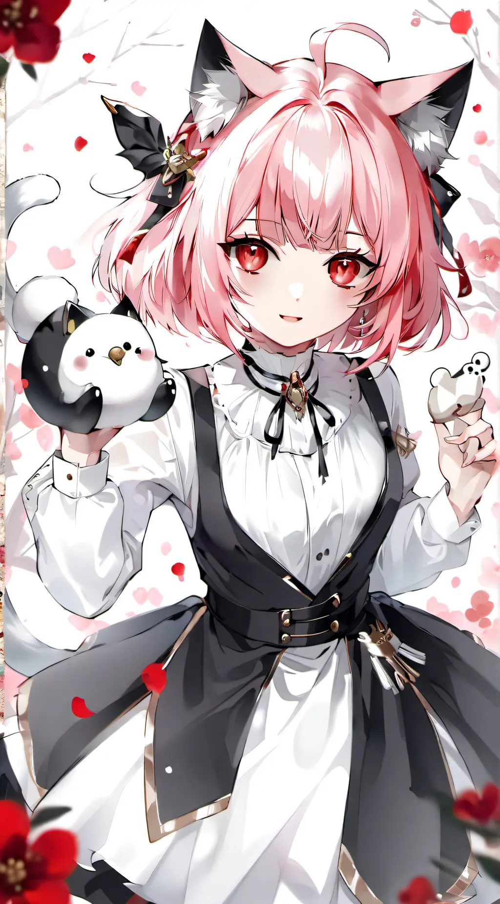 ai character: Cringe ahh uwu cat background