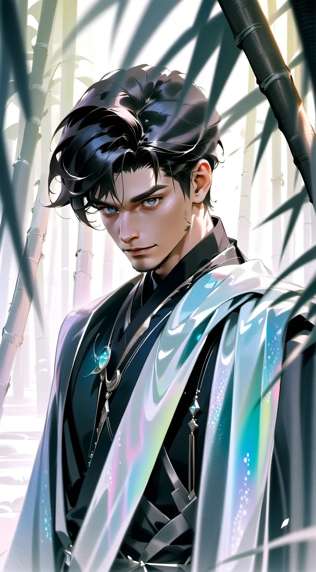 ai character: Cassian Grey background