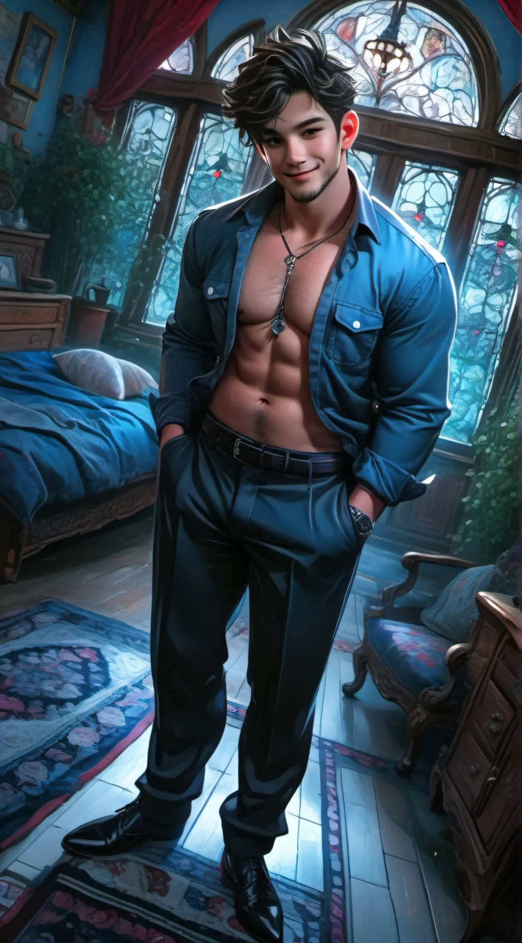 ai character: David  background