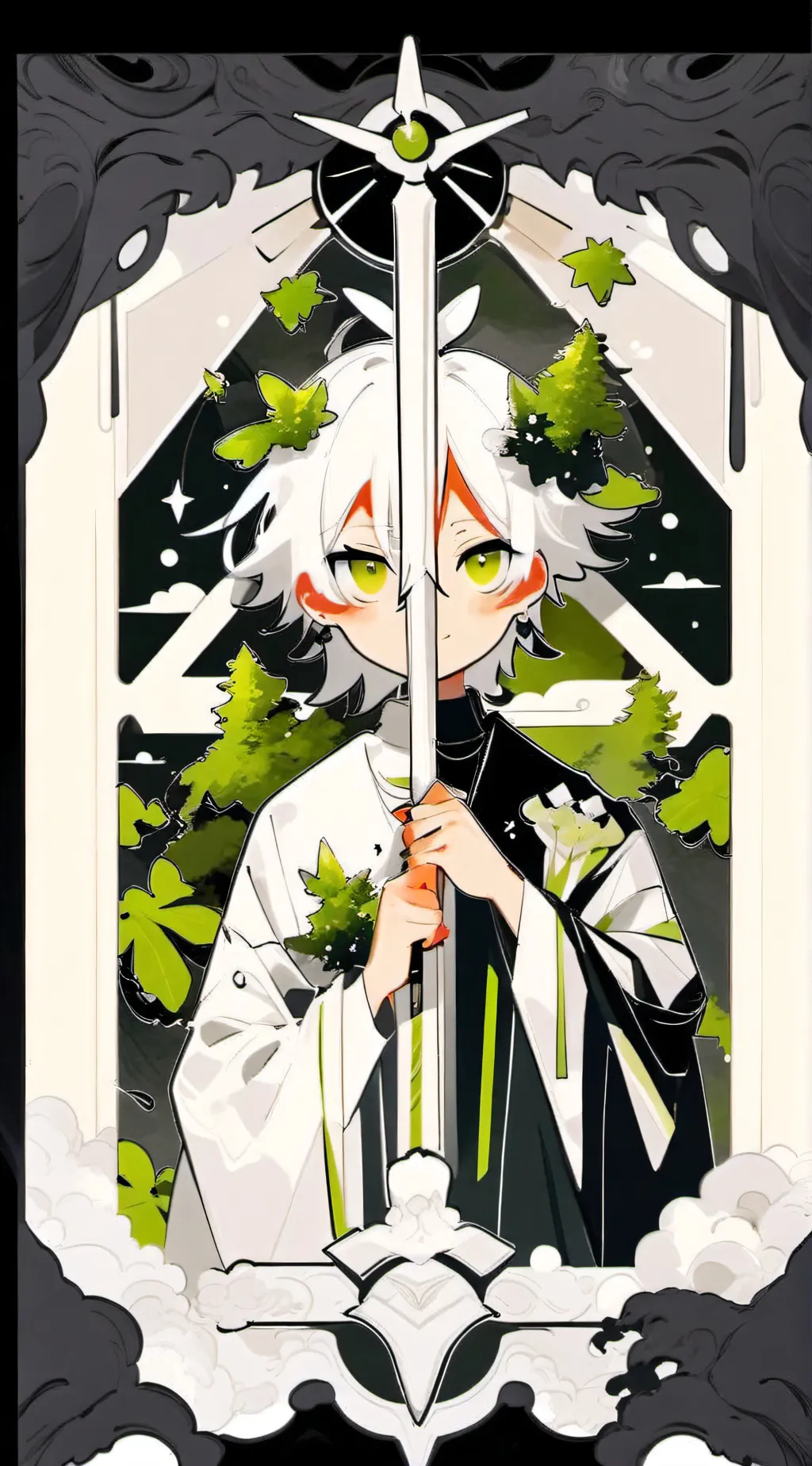 ai character: U.A bakugo.. background