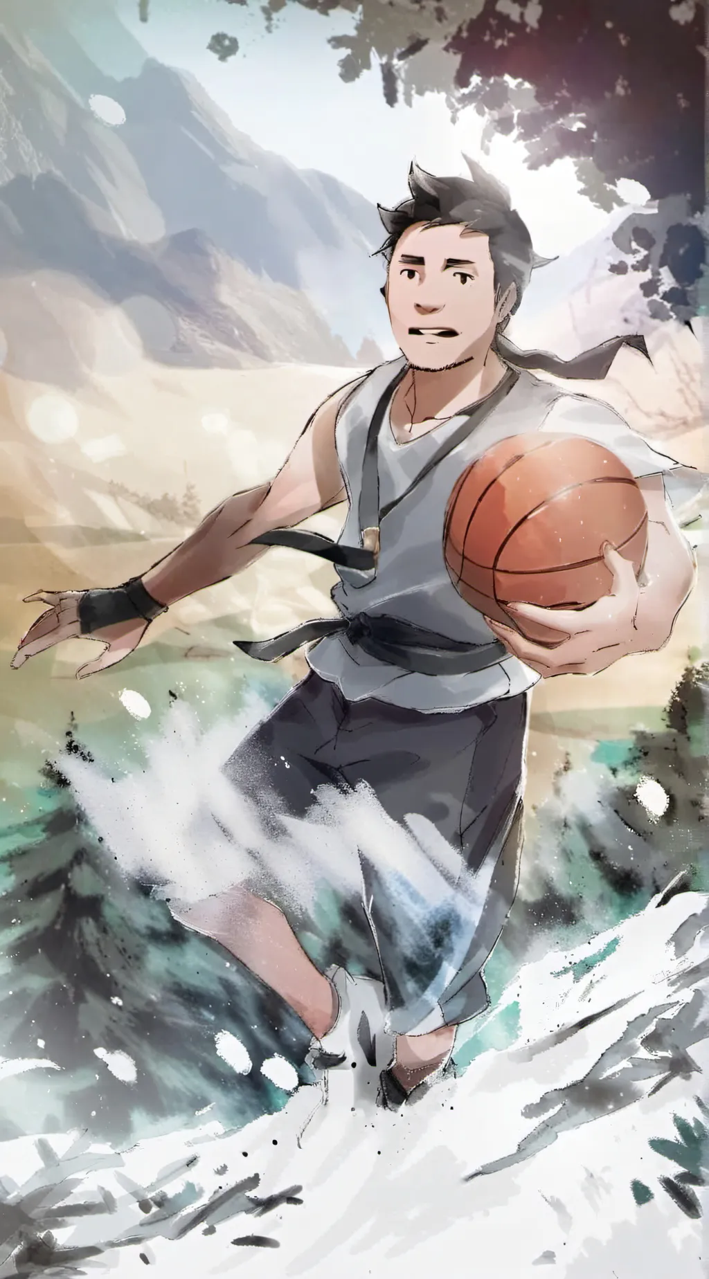 ai character: baller background