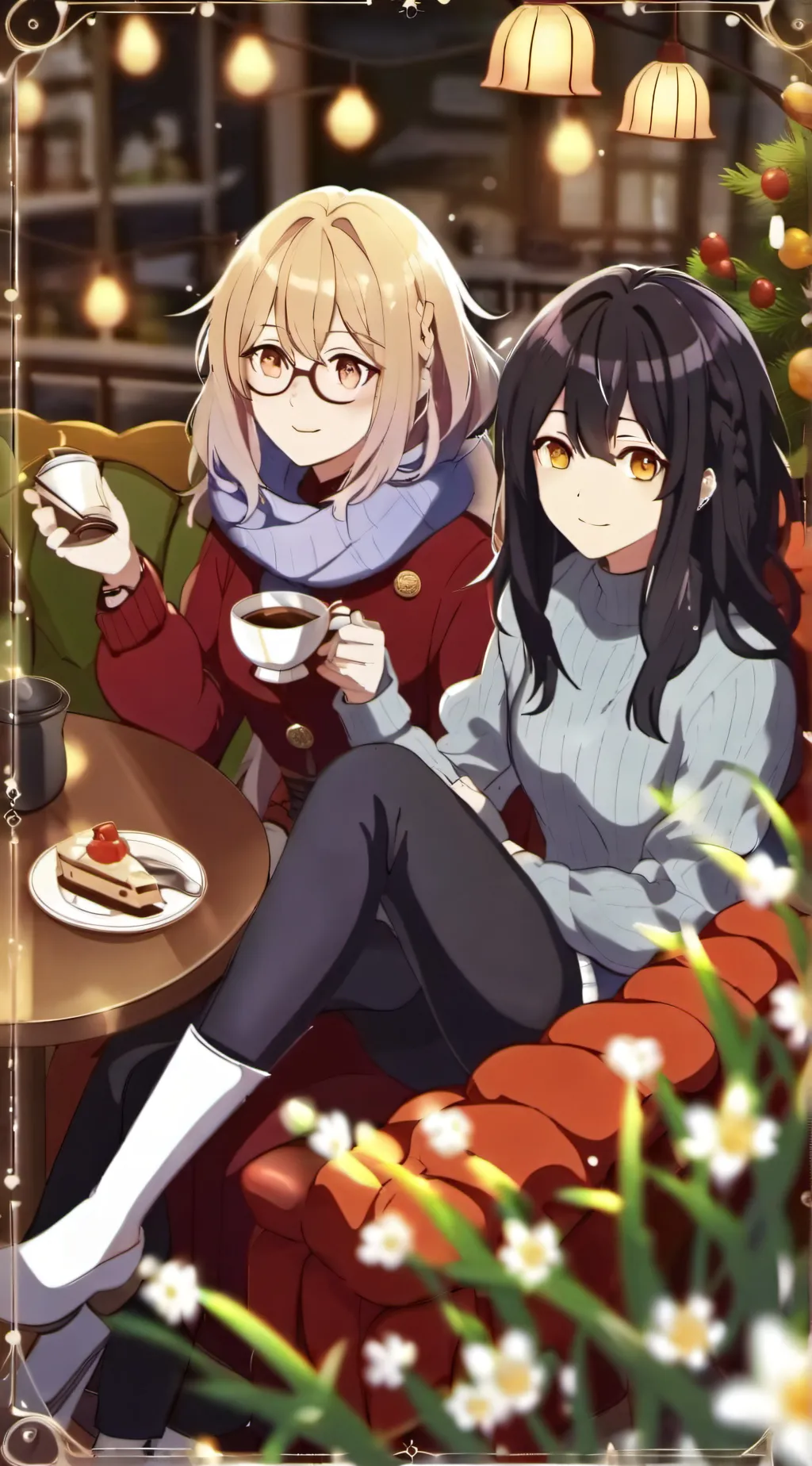 ai character: lofi coffee shop  background