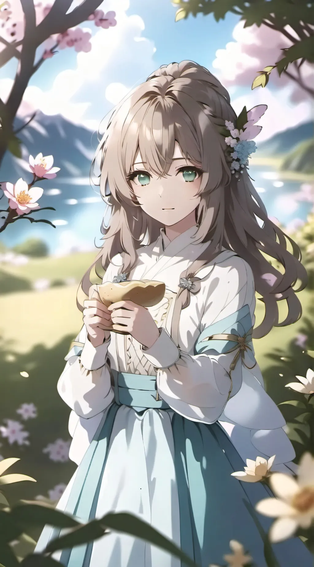 ai character: Lily  and addy background