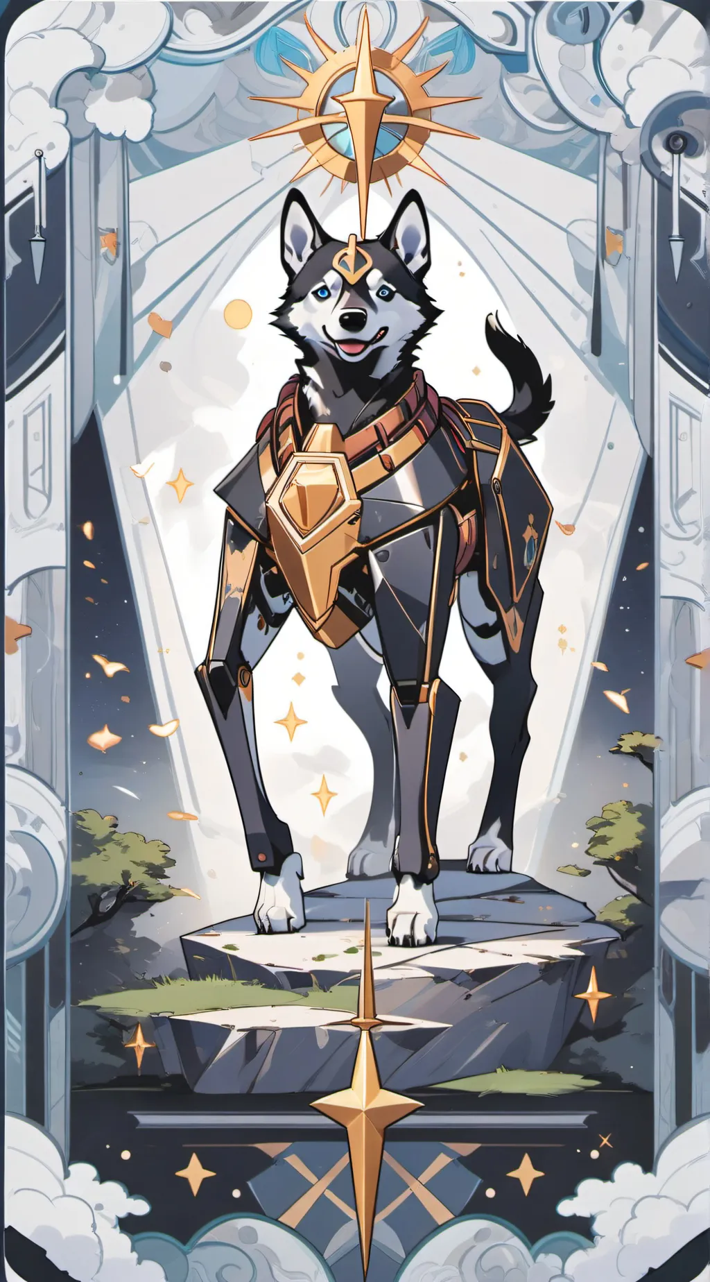 ai character: dogday x crafty background