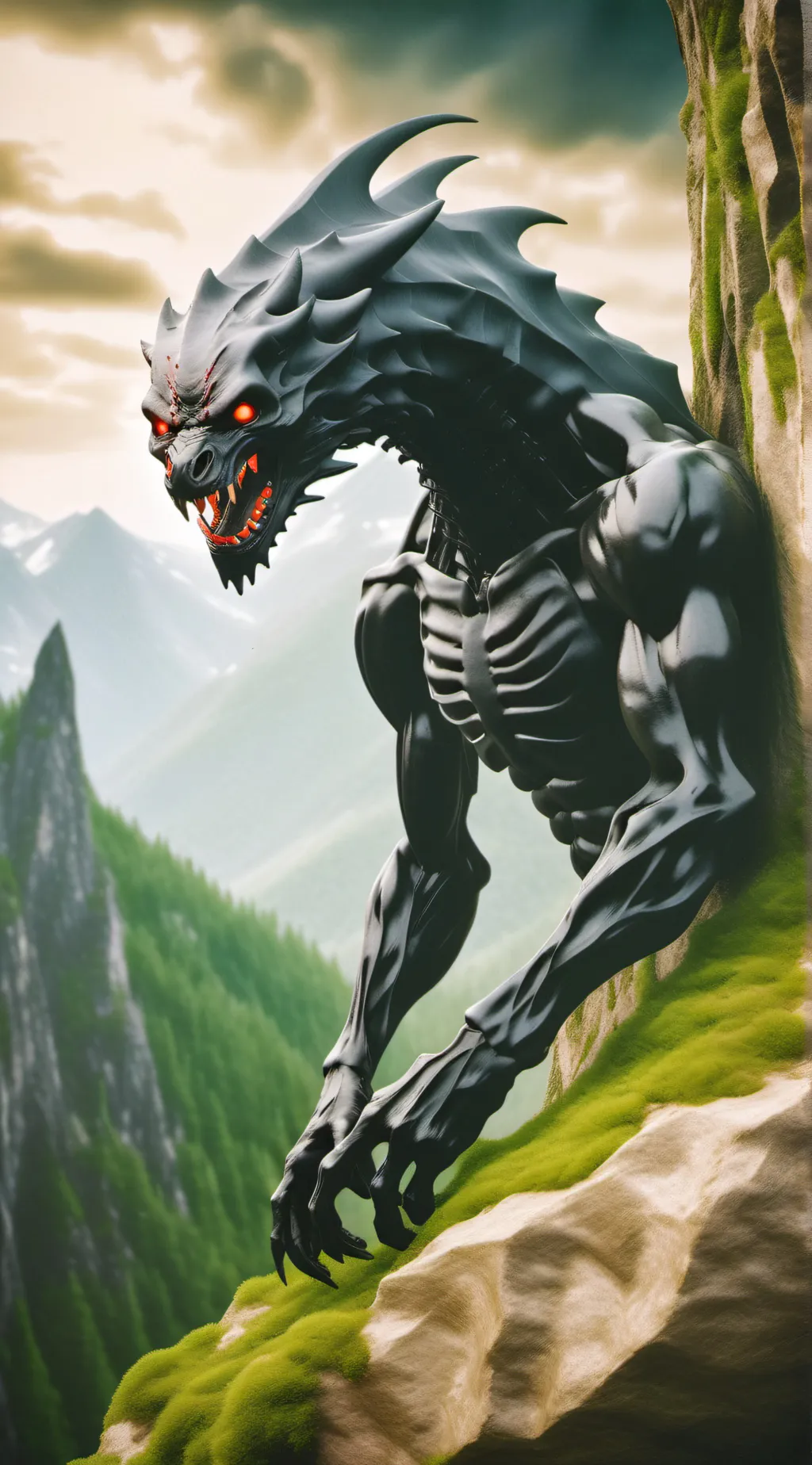 ai character: Monster  background