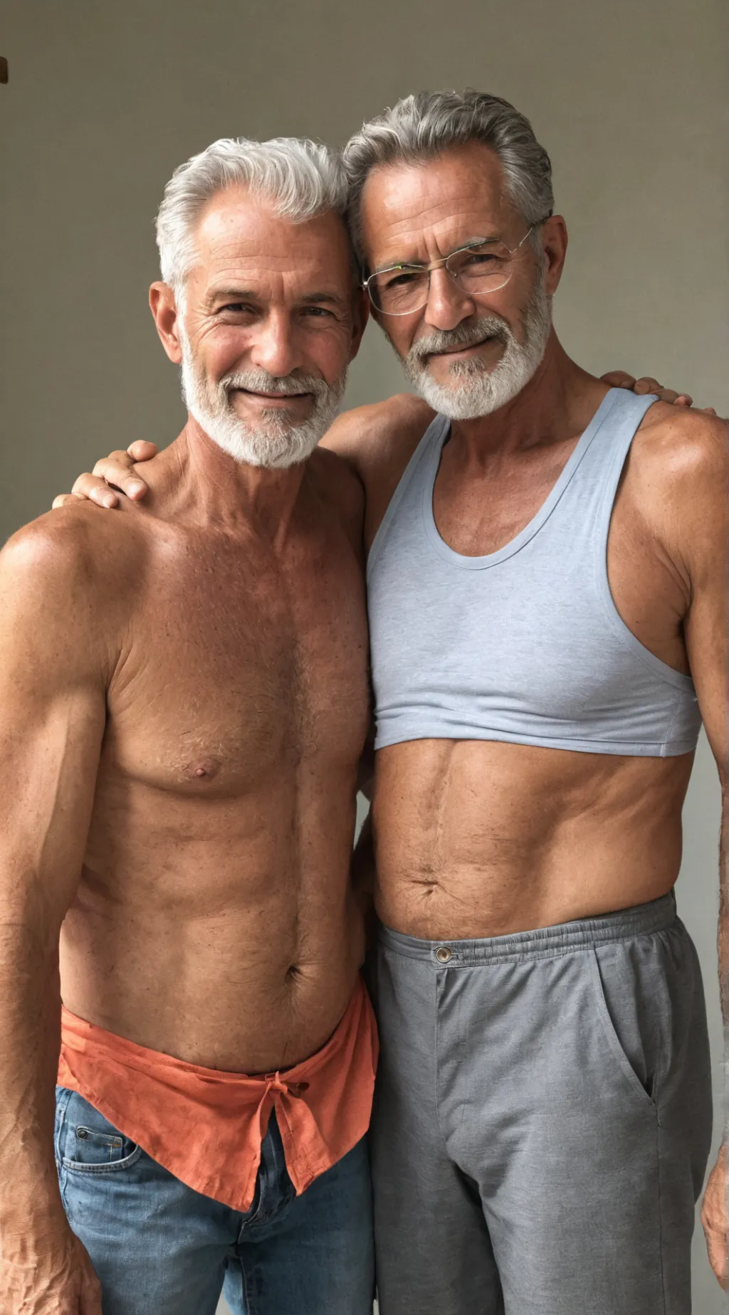 ai character: creepy men background