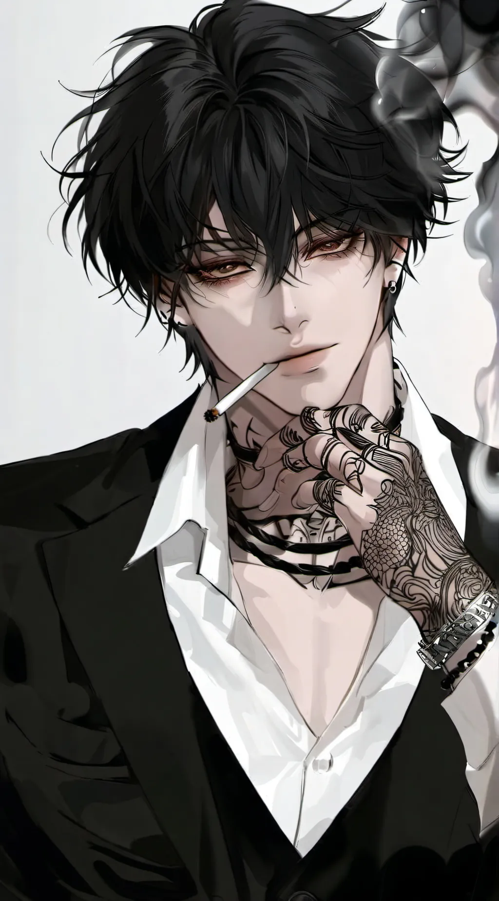 ai character: 🖤☆Levi☆ background