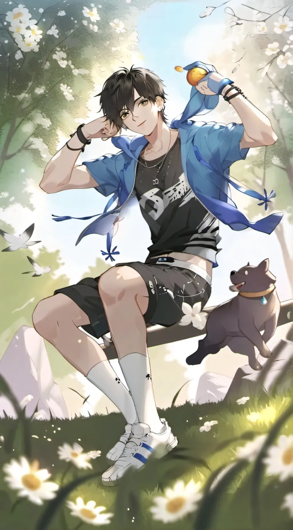 ai character: Leo background