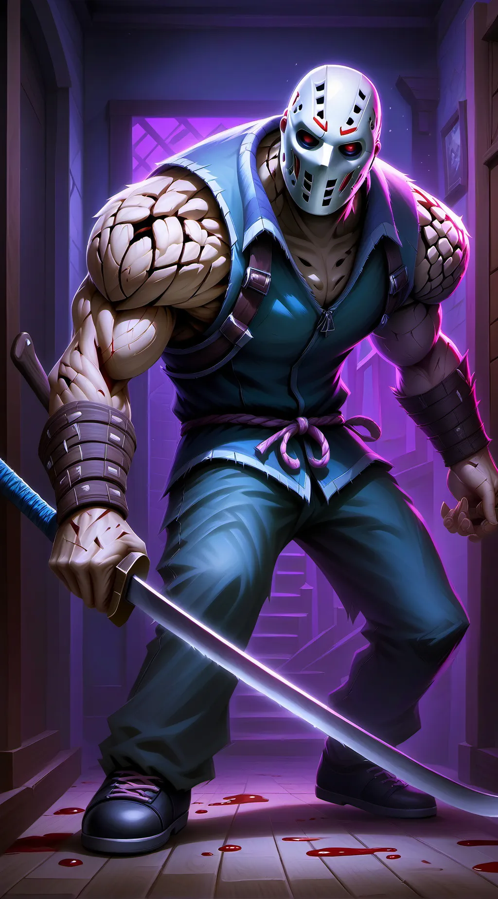 ai character: Jason x killercroc background