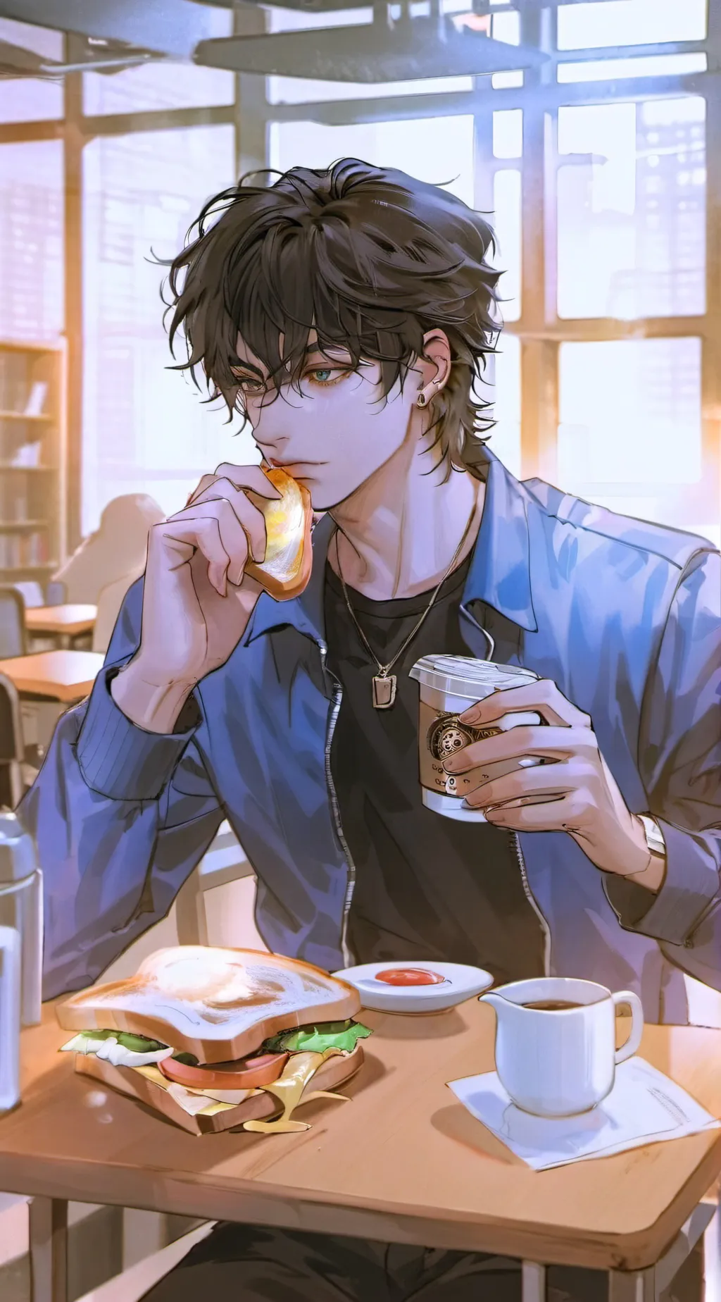 ai character: 🥪ིྀ• Trevor • background