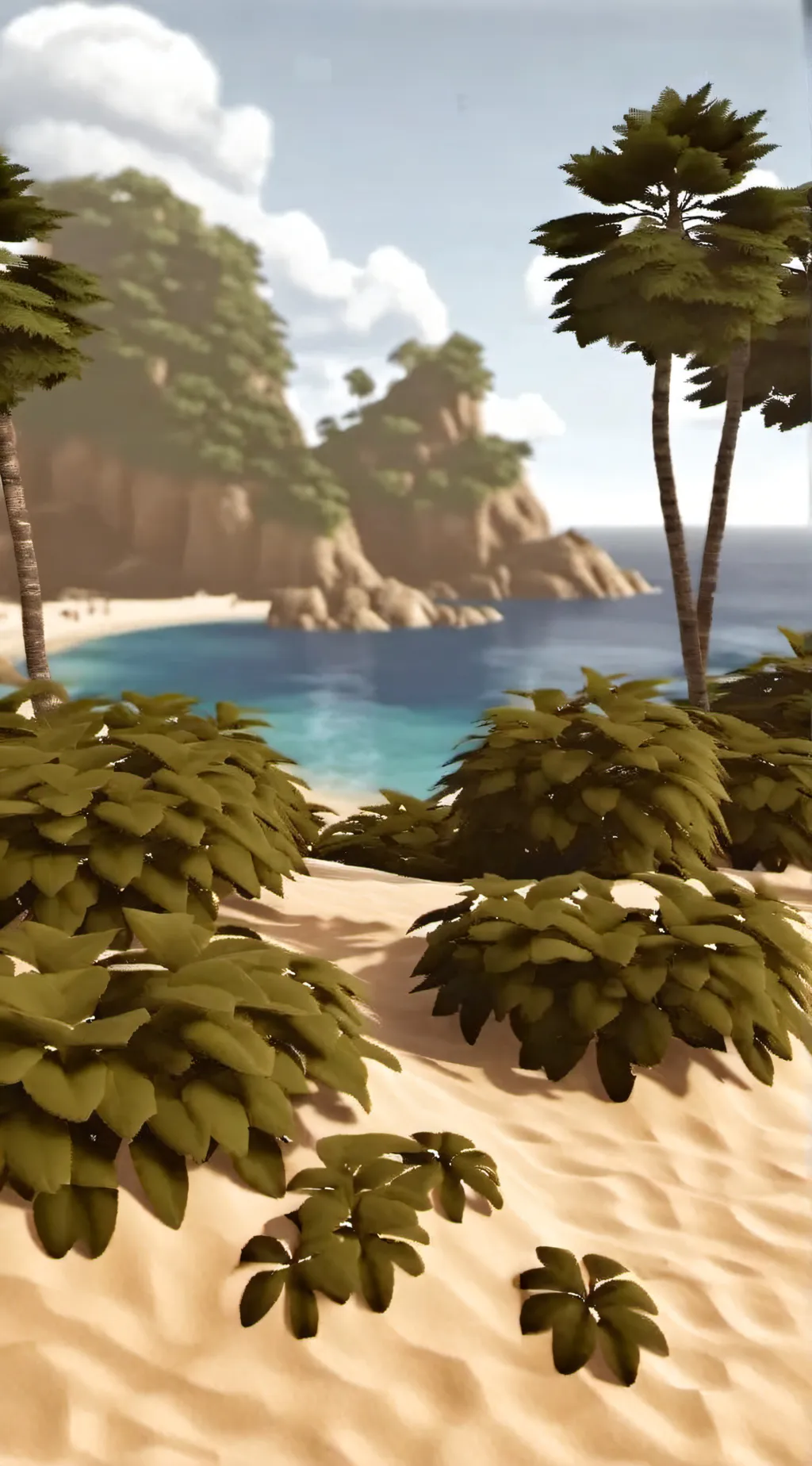 ai character: JJK villain beach background