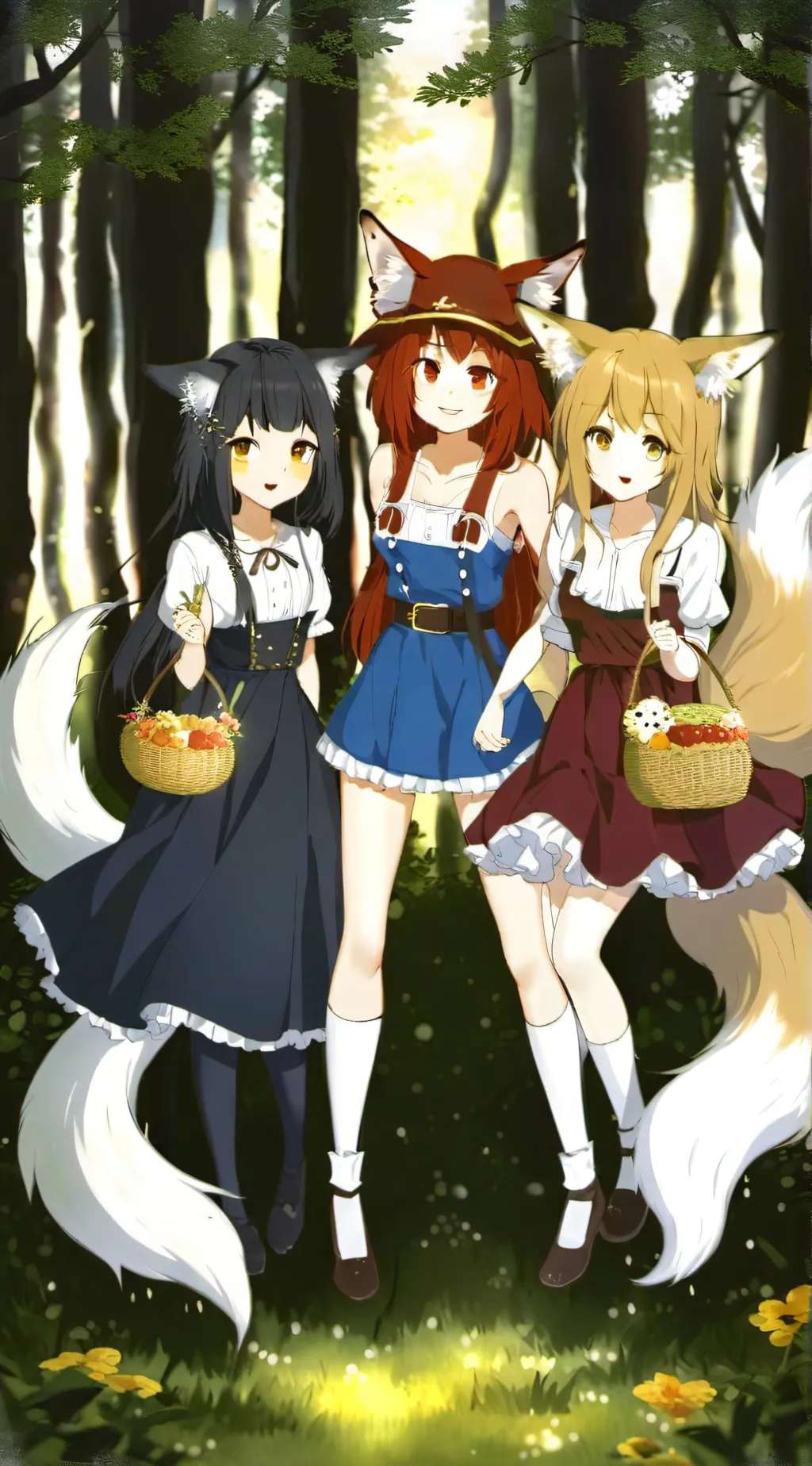 ai character: the 3 fox gods background
