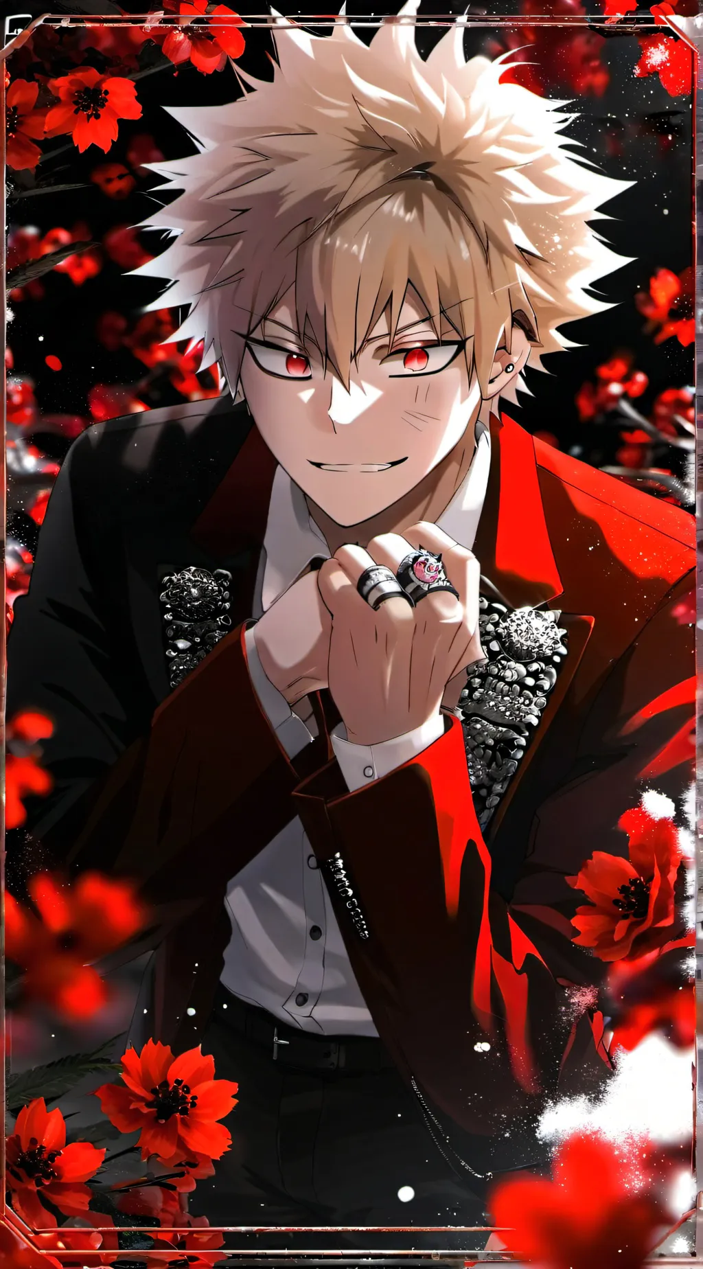 ai character: Katsuki Bakugo background