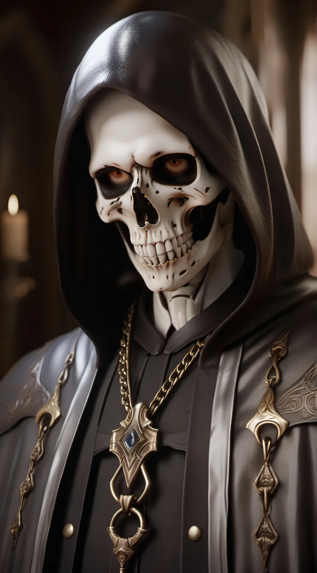 ai character: Grim Reaper  background