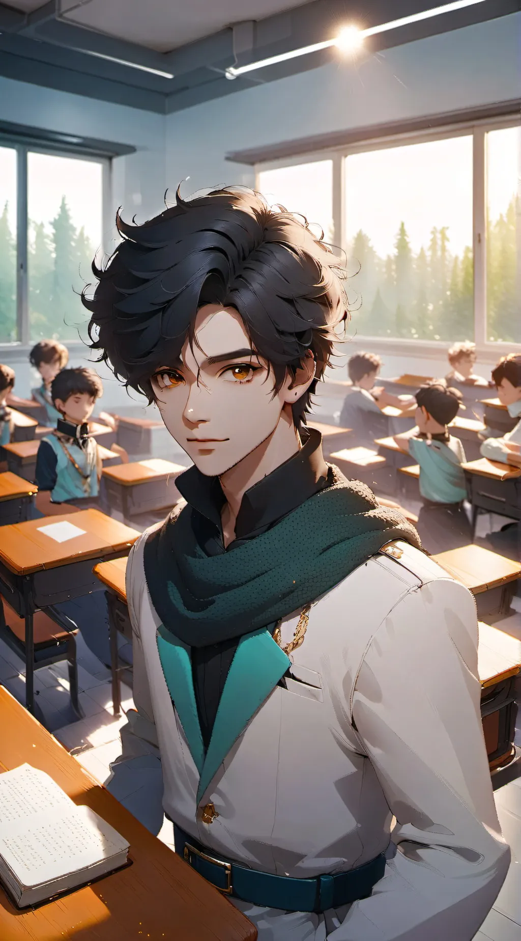 ai character: dragon  background