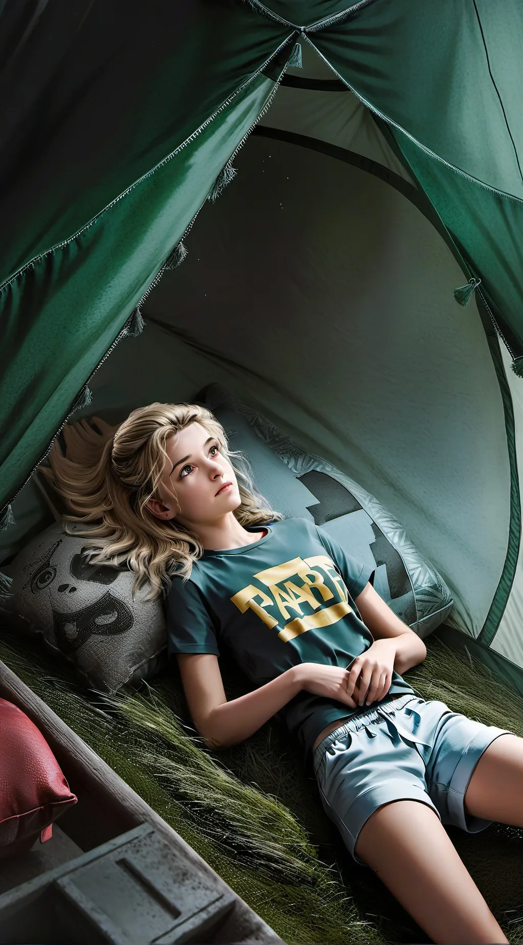 ai character: Cassie's Camping  background