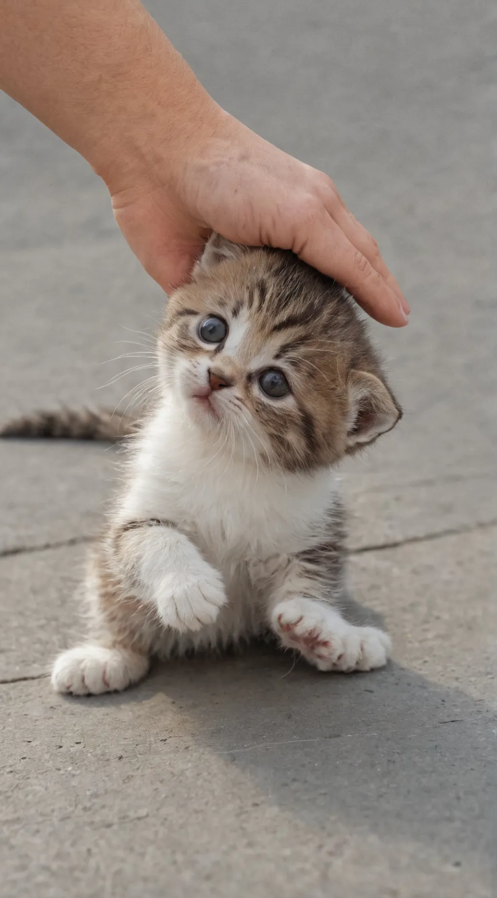 ai character: person peting you background