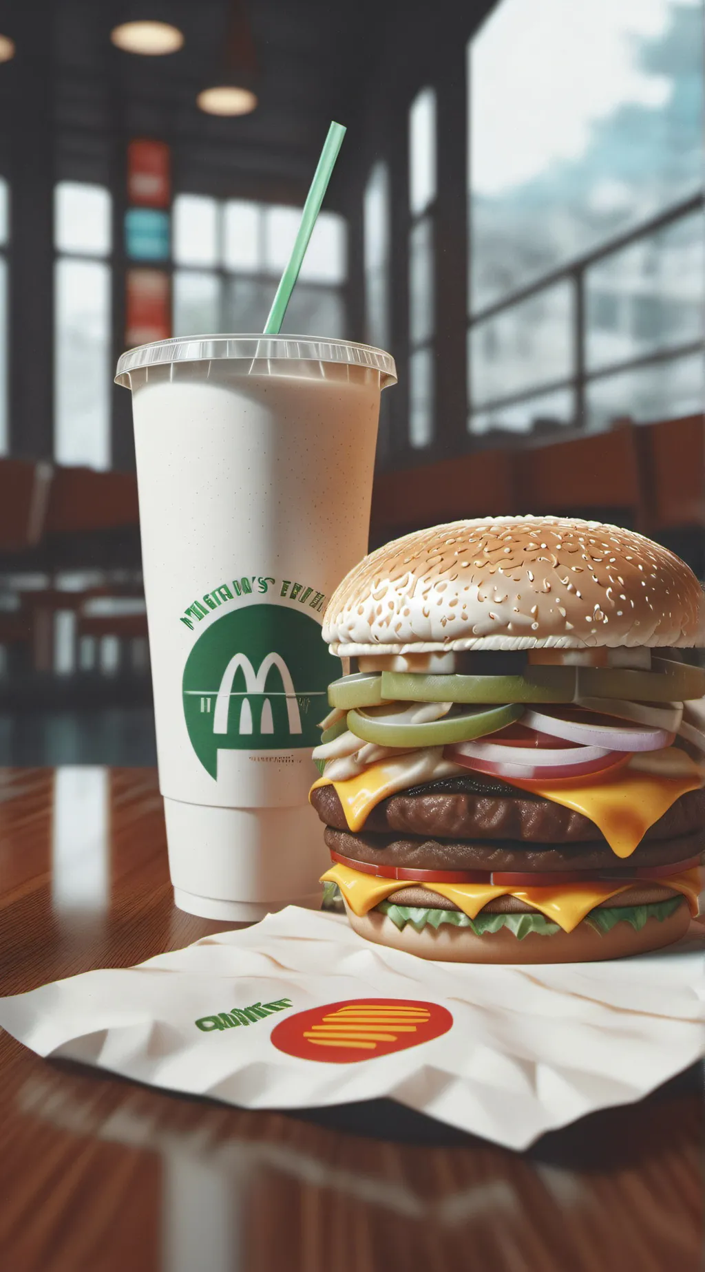 ai character: mcdonalds HEHE background