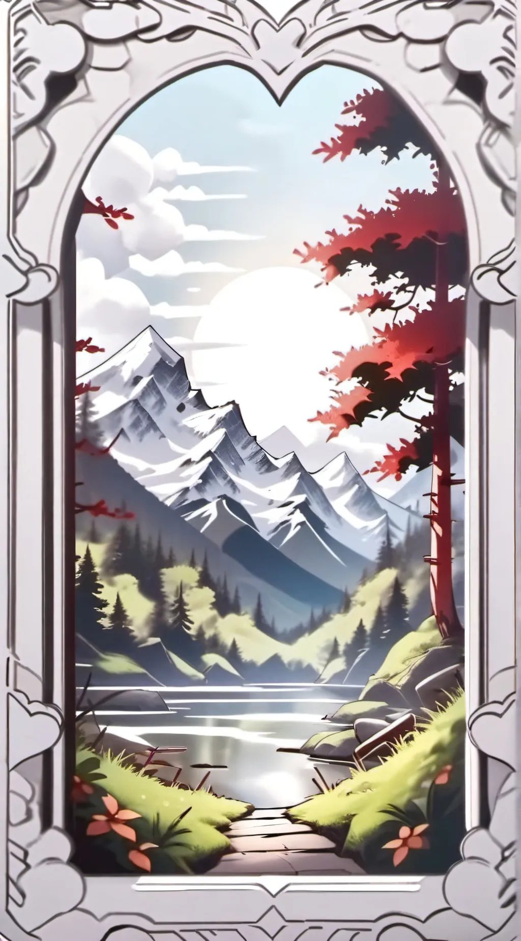 ai character: Mha hot sunny day background