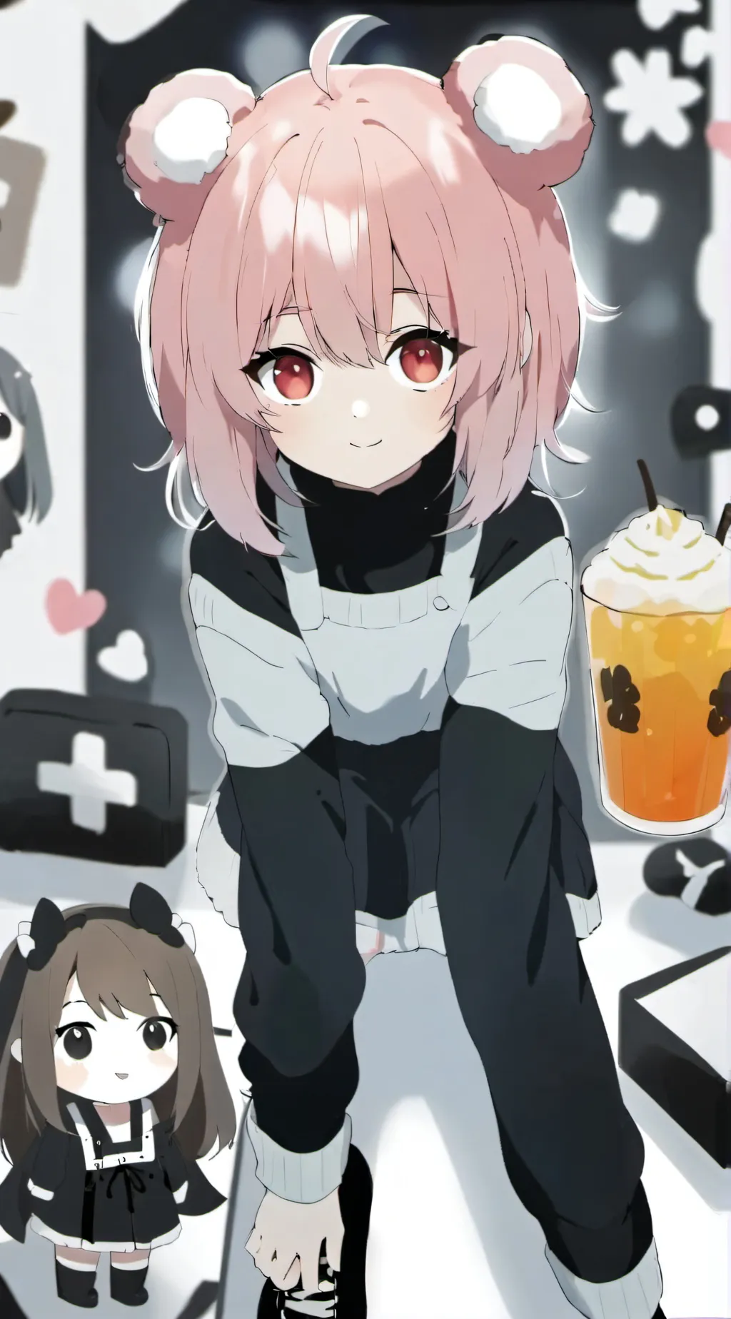 ai character: Snowwy background