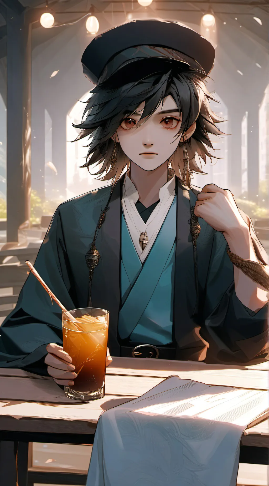 ai character: hako background