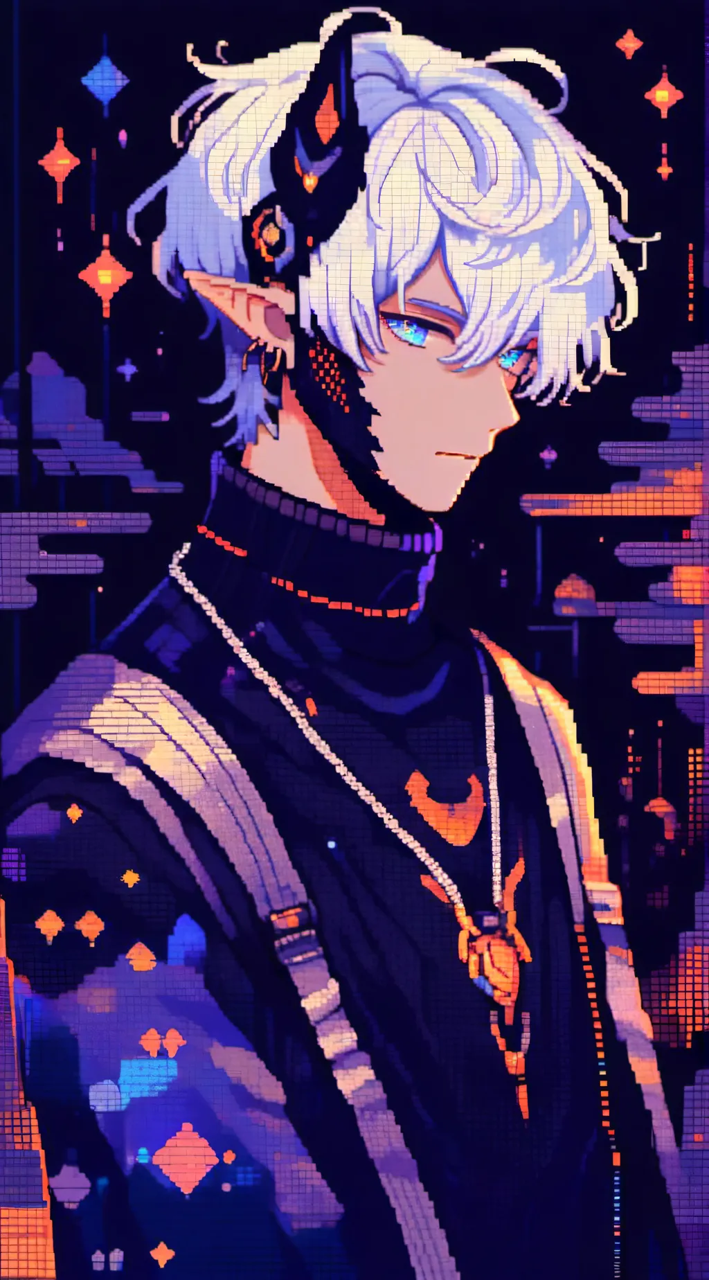 ai character: Rain background