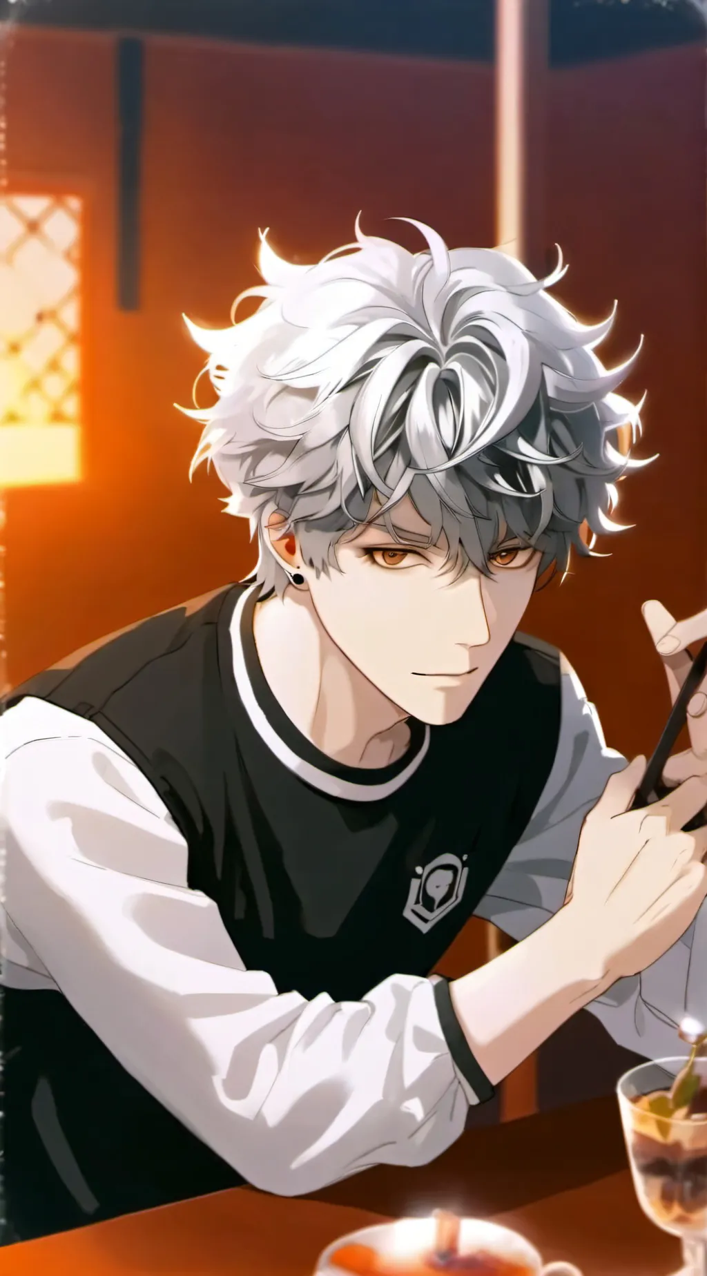 ai character: Aaron  background