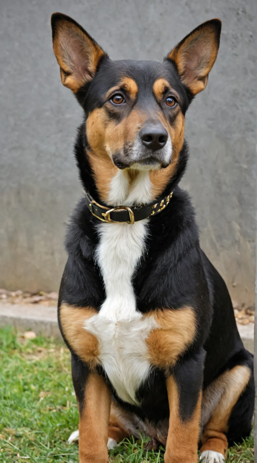 ai character: Pastor alemán  background