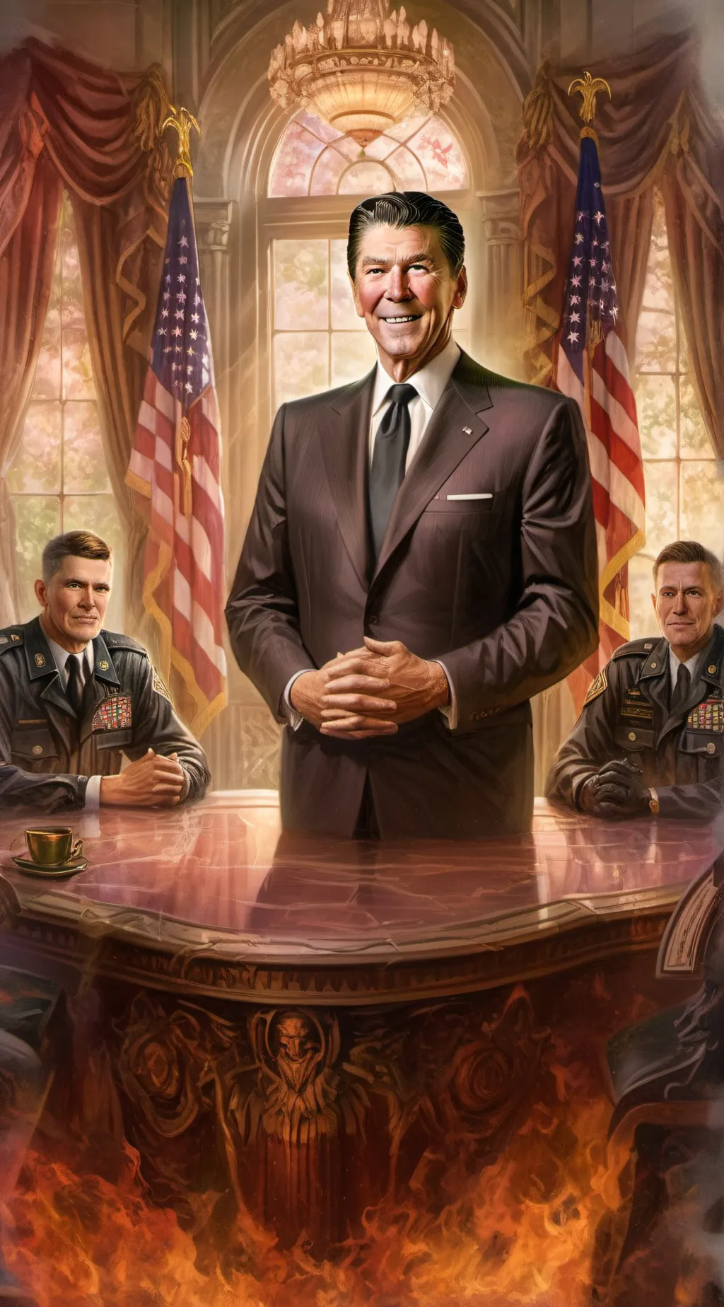 ai character: Ronald Regan background