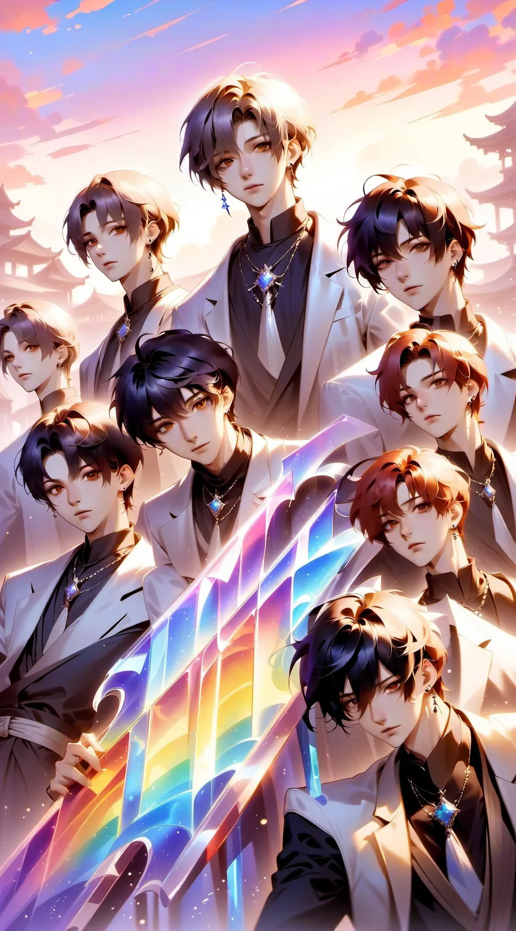 ai character: Stray kids fun background