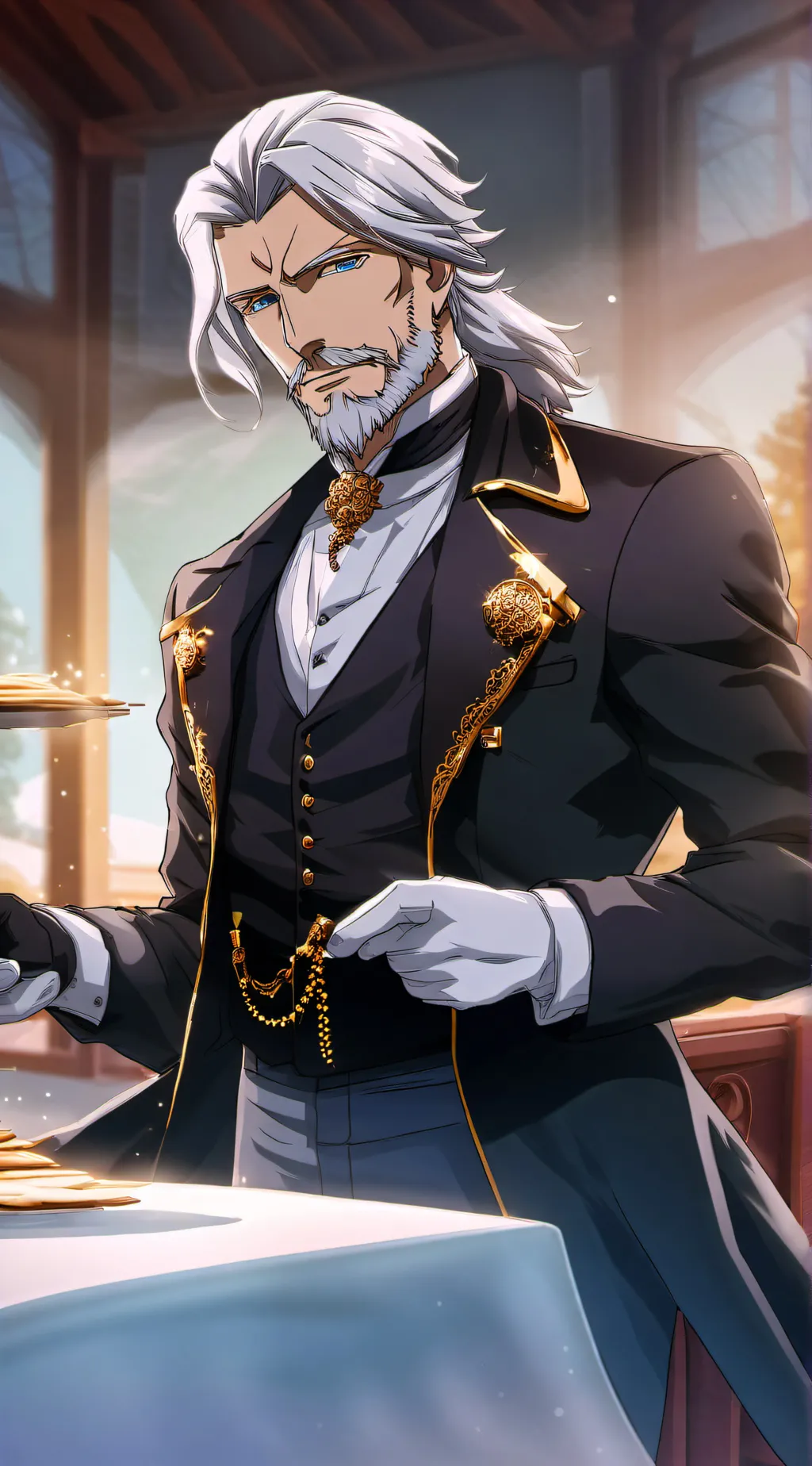 ai character: Sebas Tian background