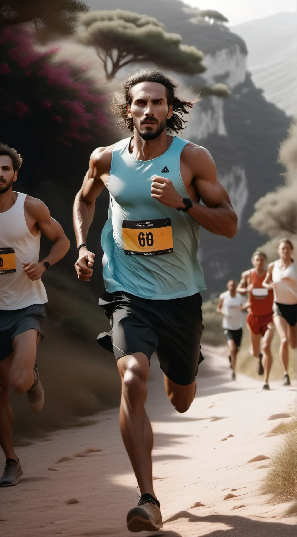 ai character: Eminem x kny background