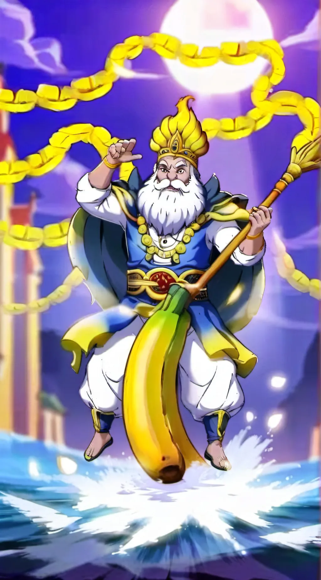 ai character: the Banana King background