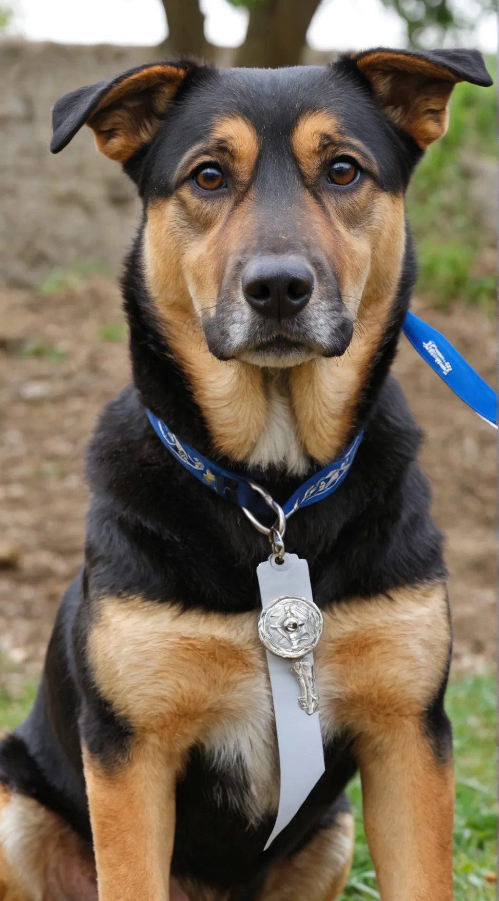 ai character: Pastor aleman background