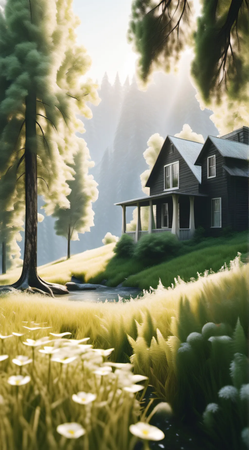 ai character: Grass background