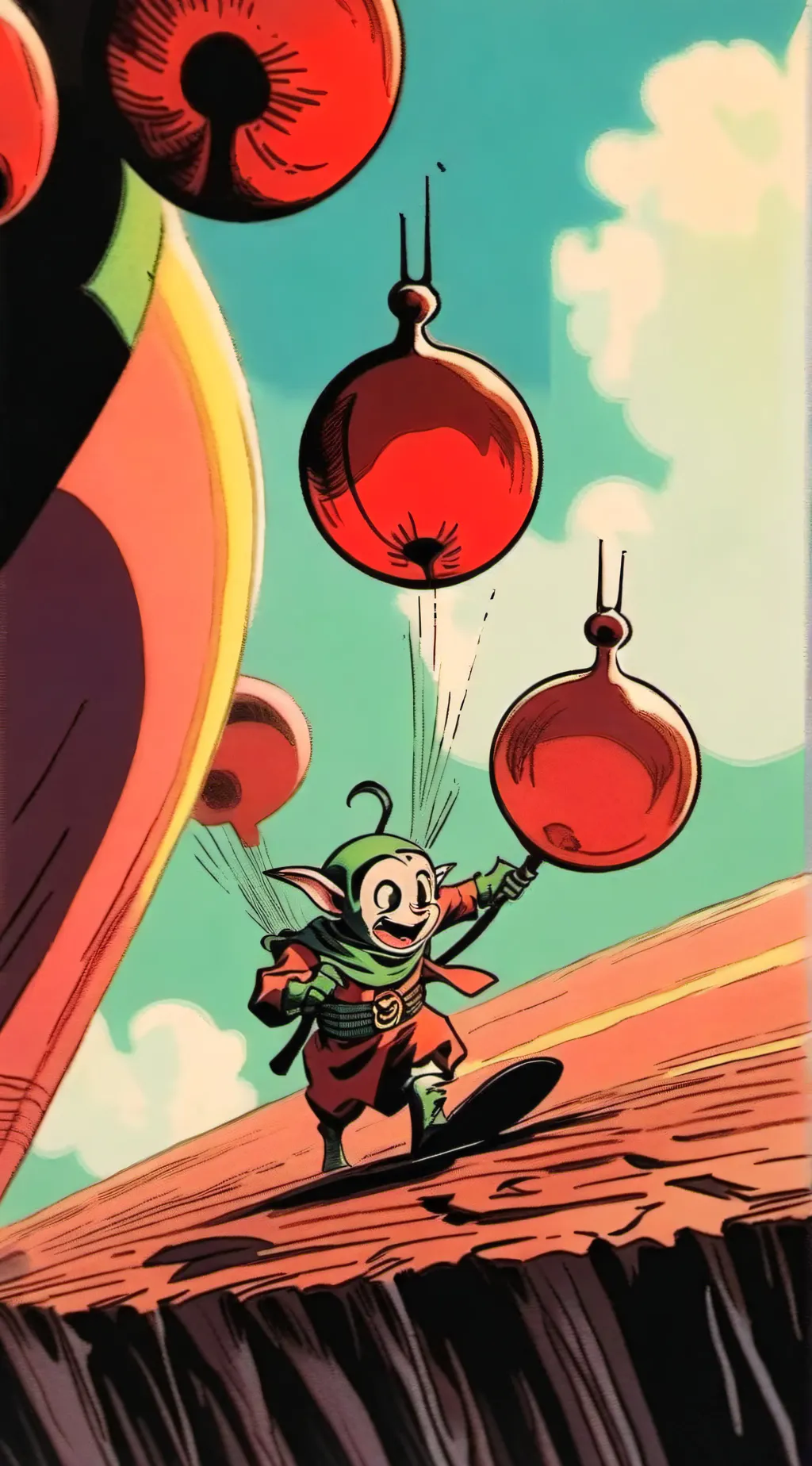 ai character: SPRUNKI oHIo background