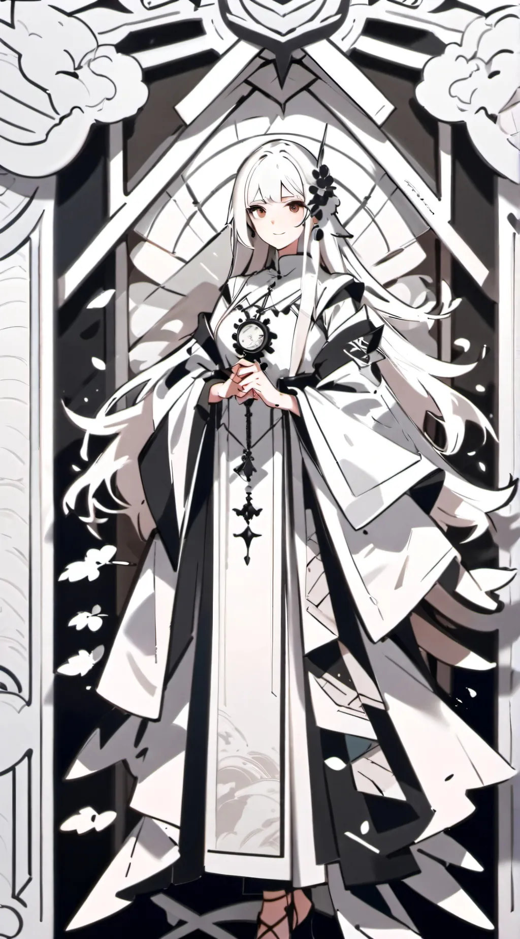 ai character: Aurora background