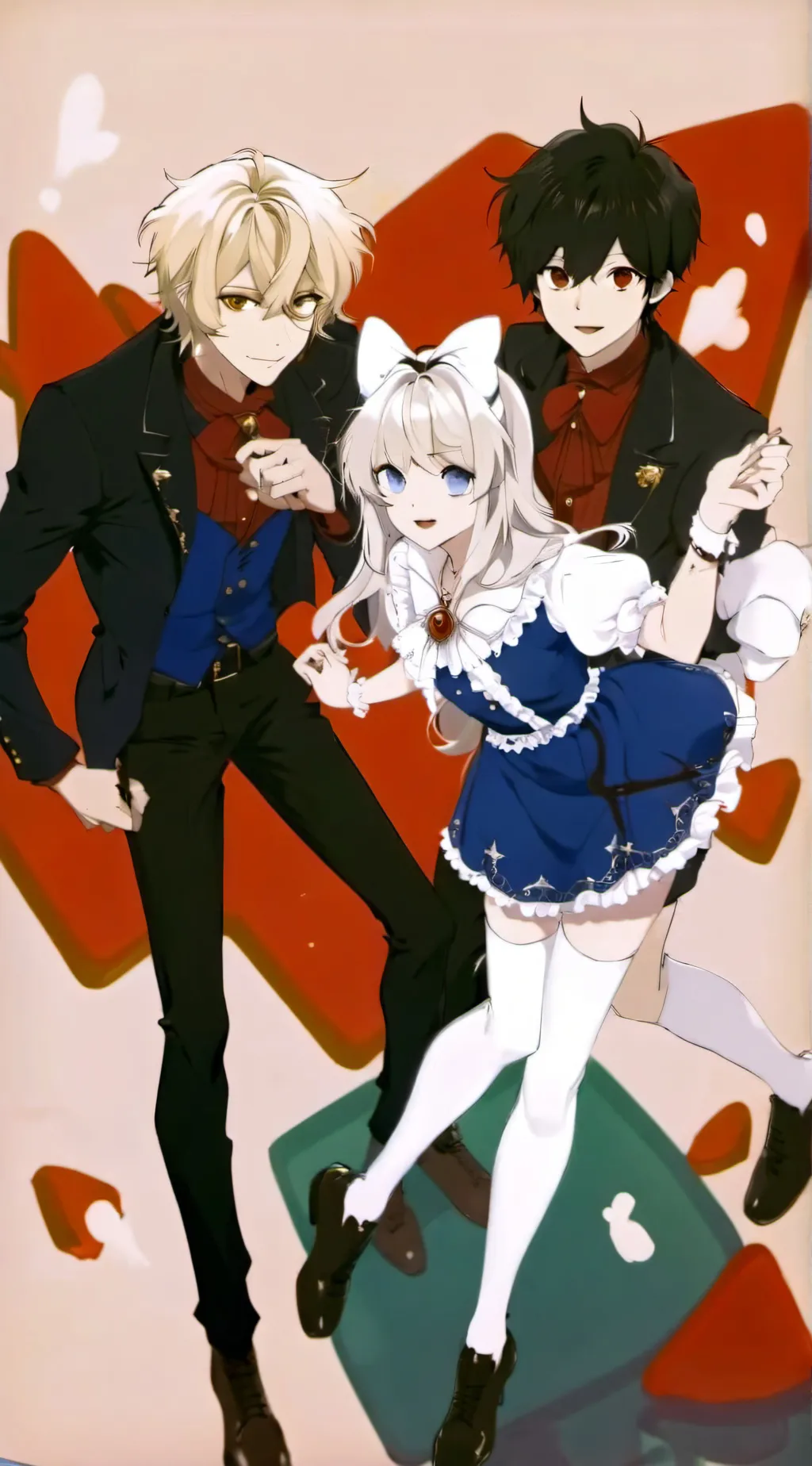 ai character: John n Alexa n Ash background