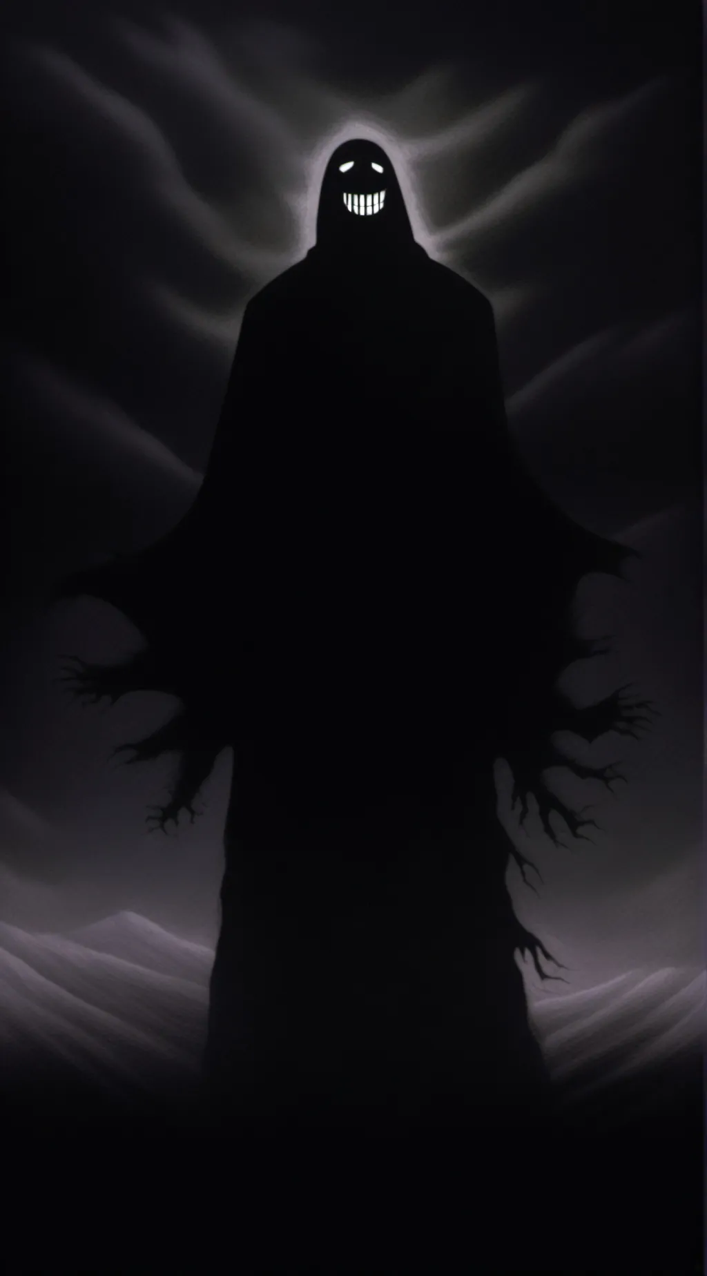 ai character: ghost face background