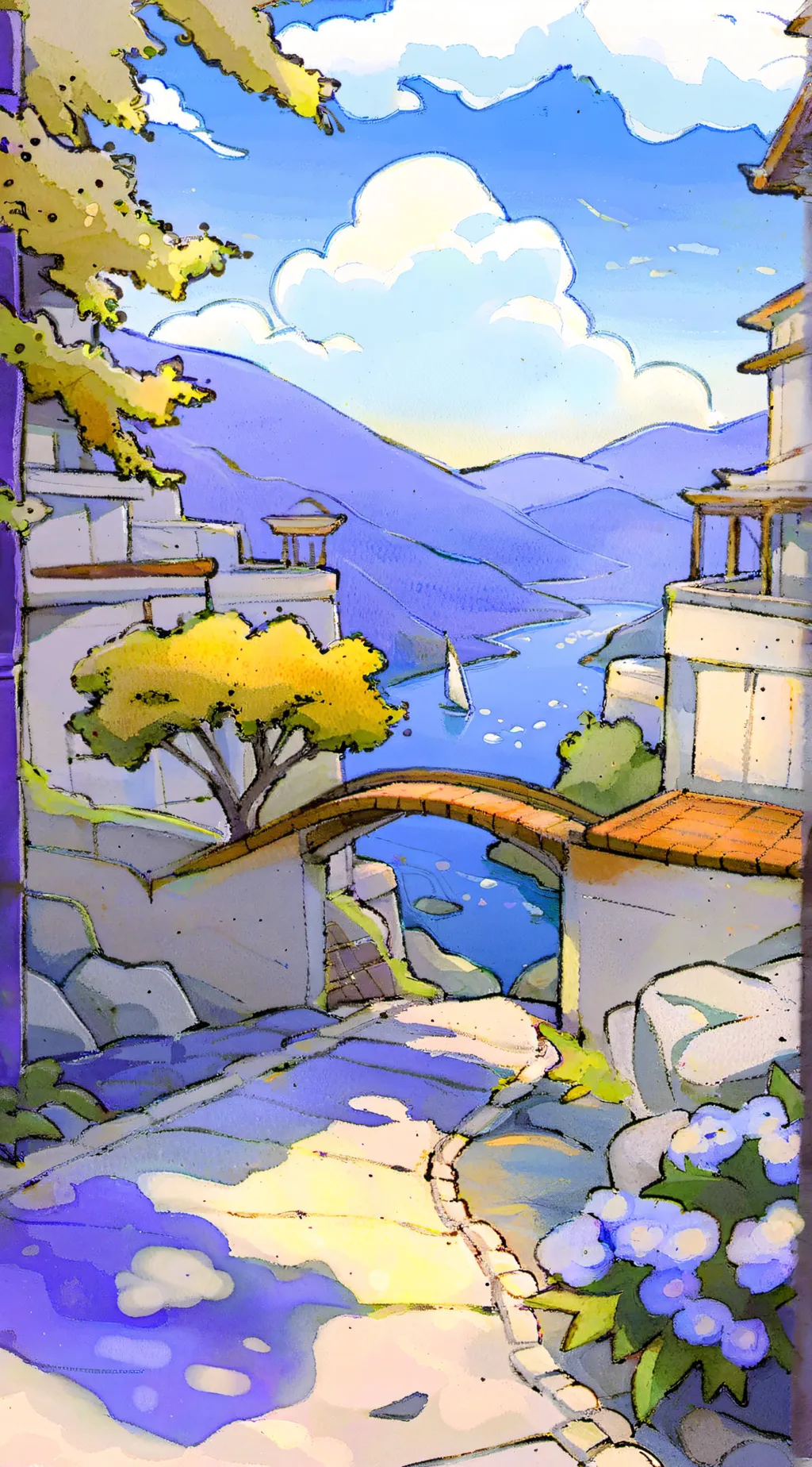 ai character: mha pool party background