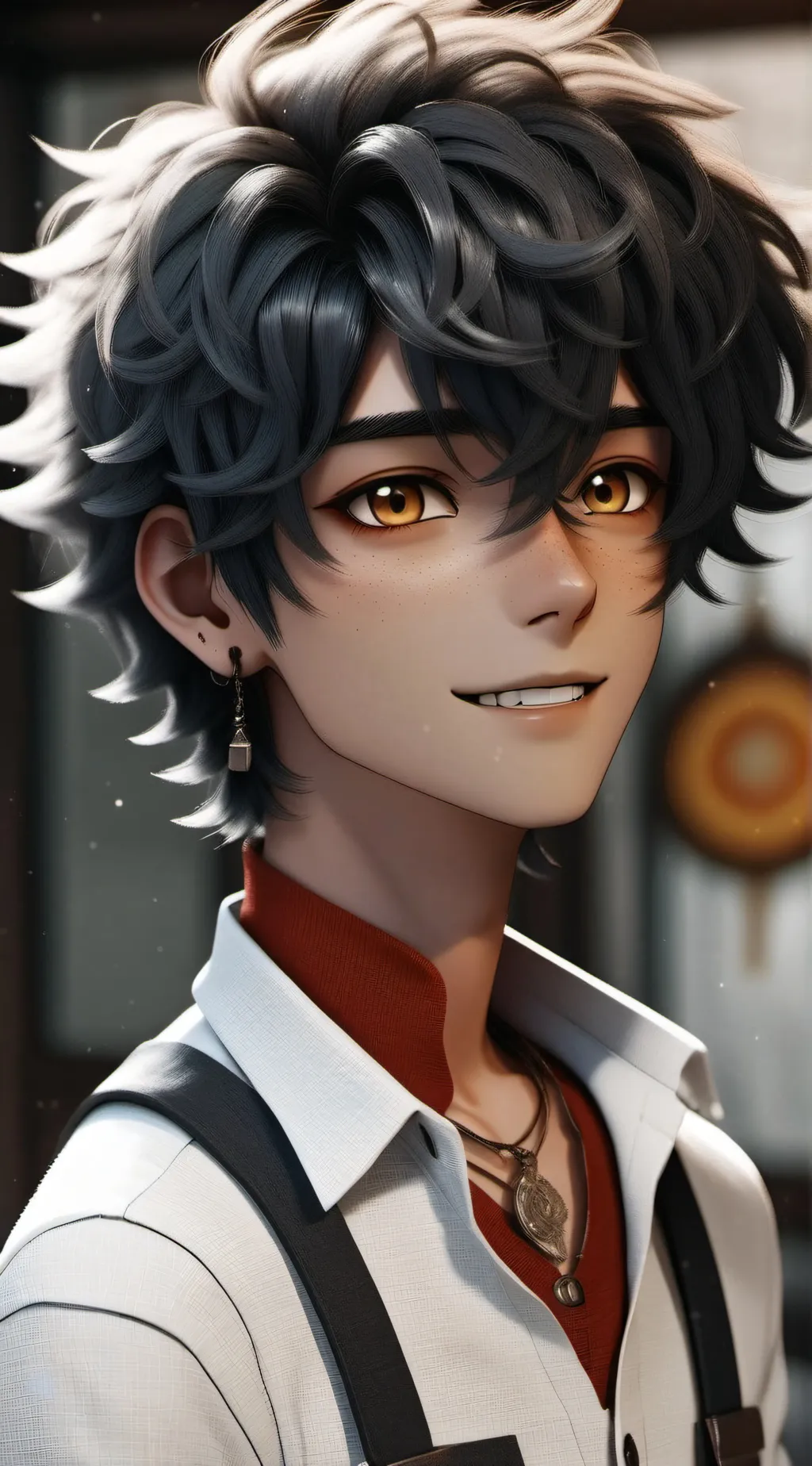 ai character: Yuji Tsukomotu background