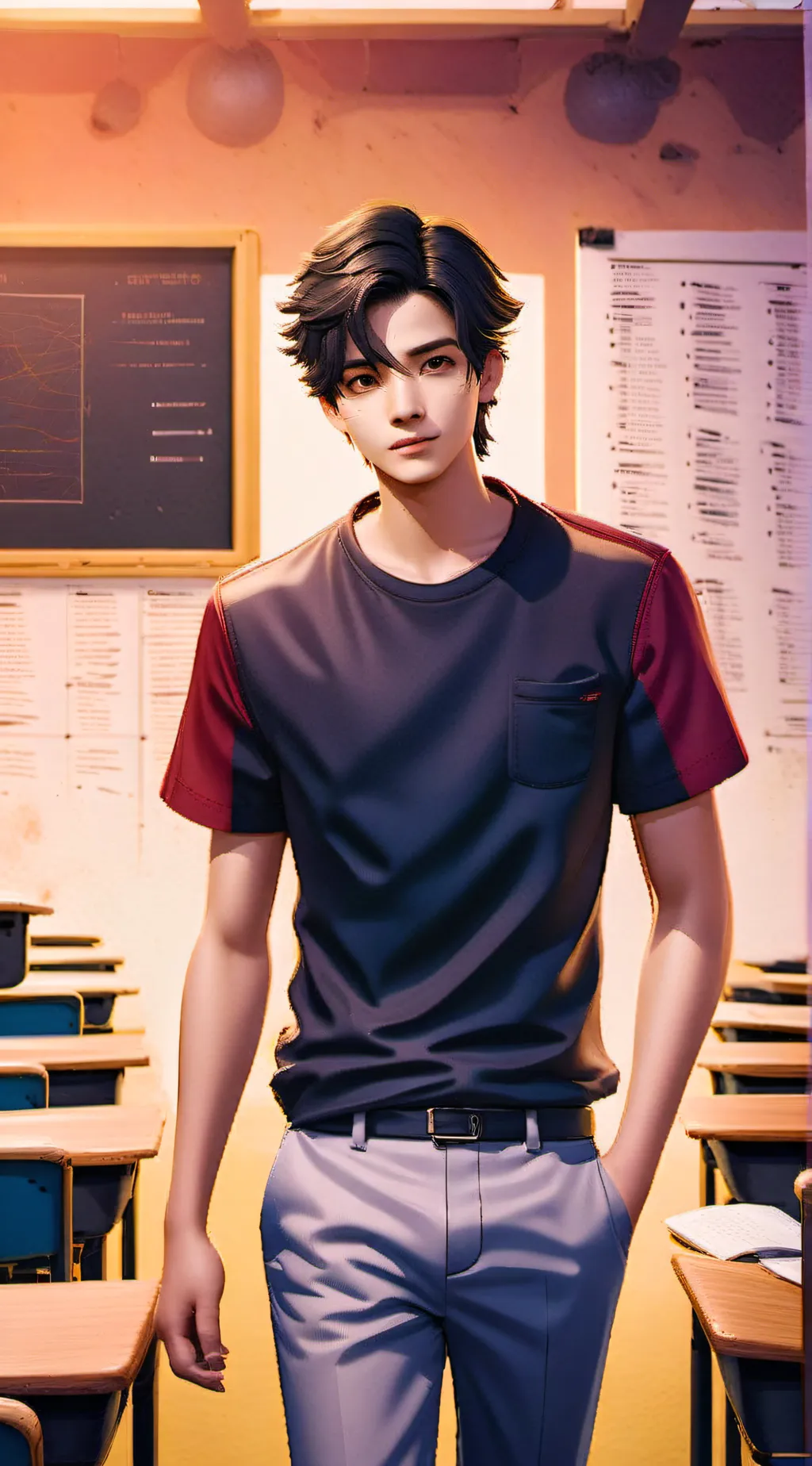 ai character: U can’t say NO background