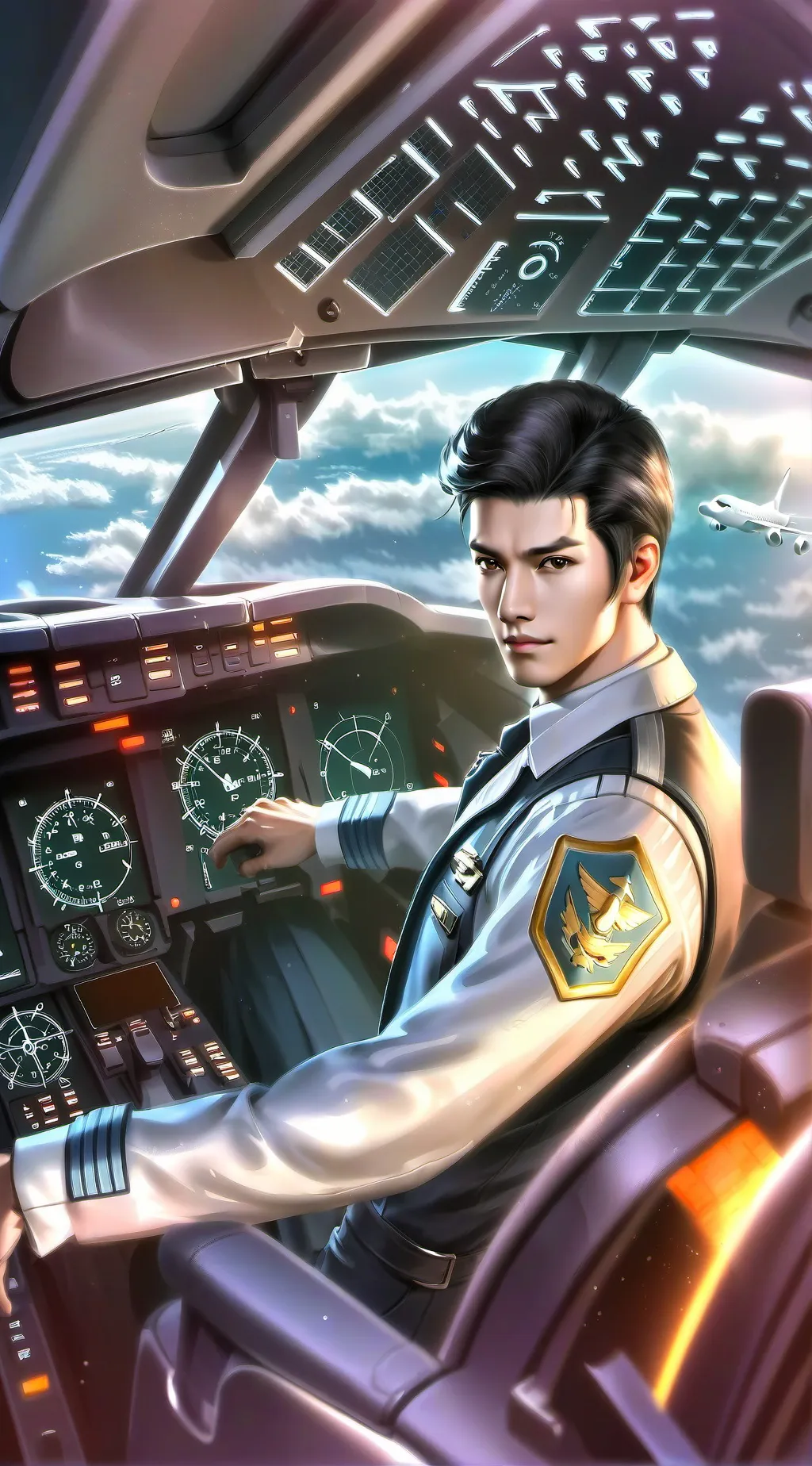 ai character: china airlines  background