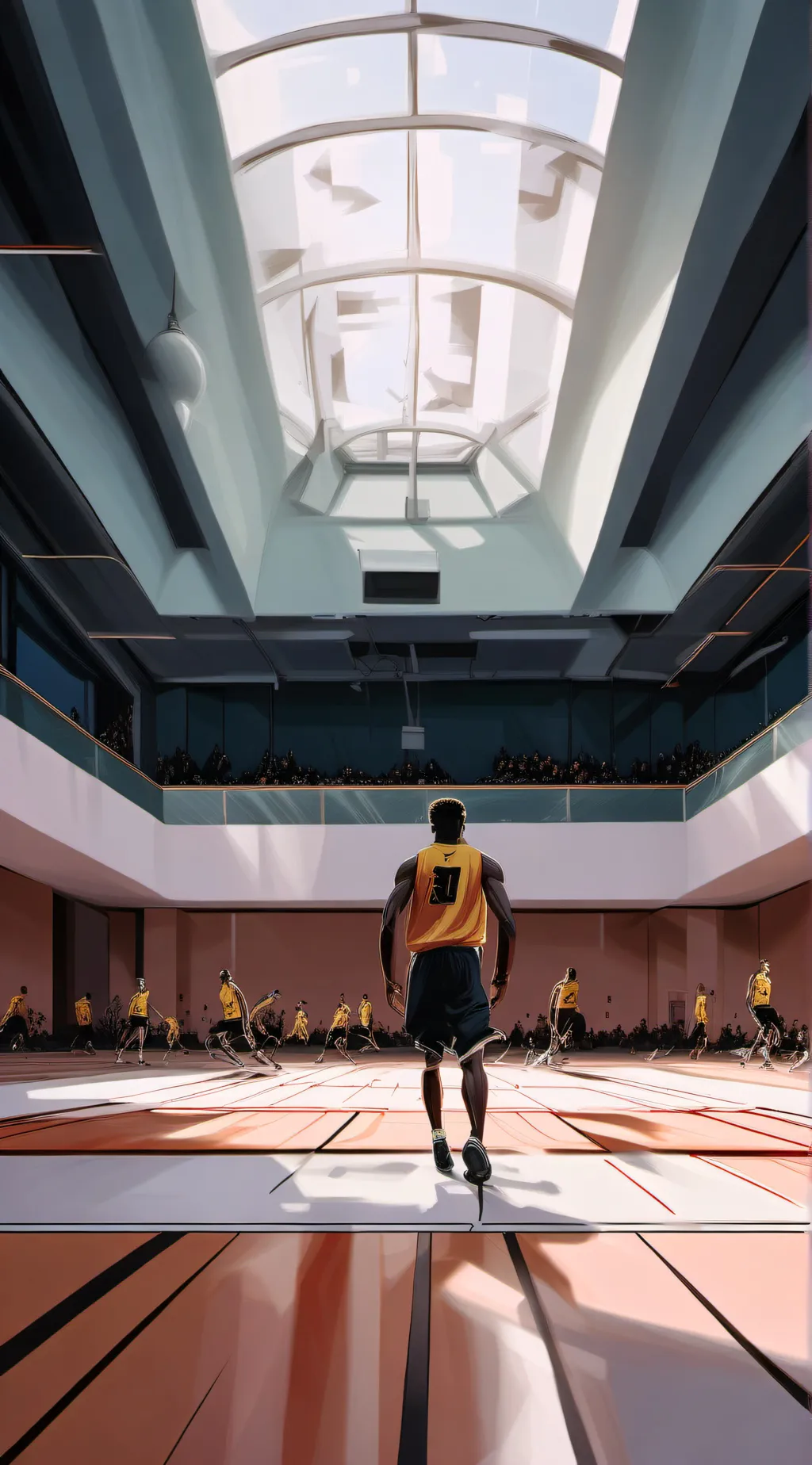 ai character: 8&9th gd P.E background