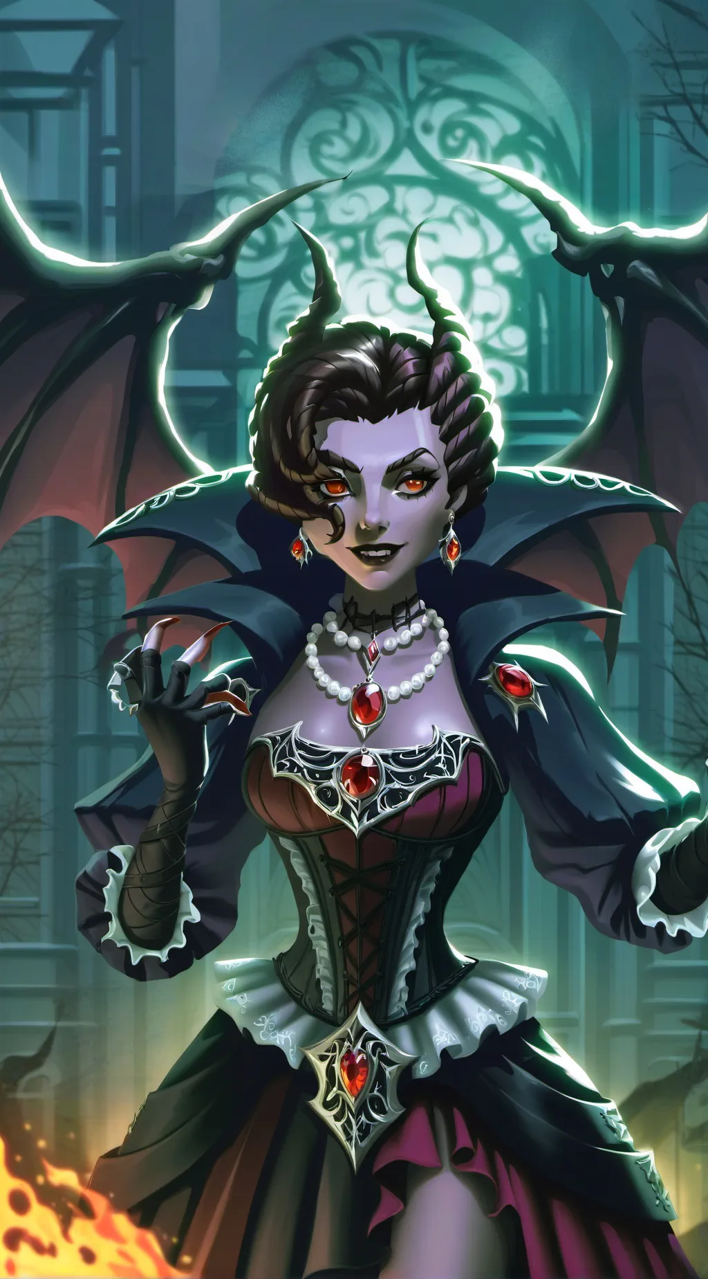 ai character: Vampire🖤❤️‍🔥 background