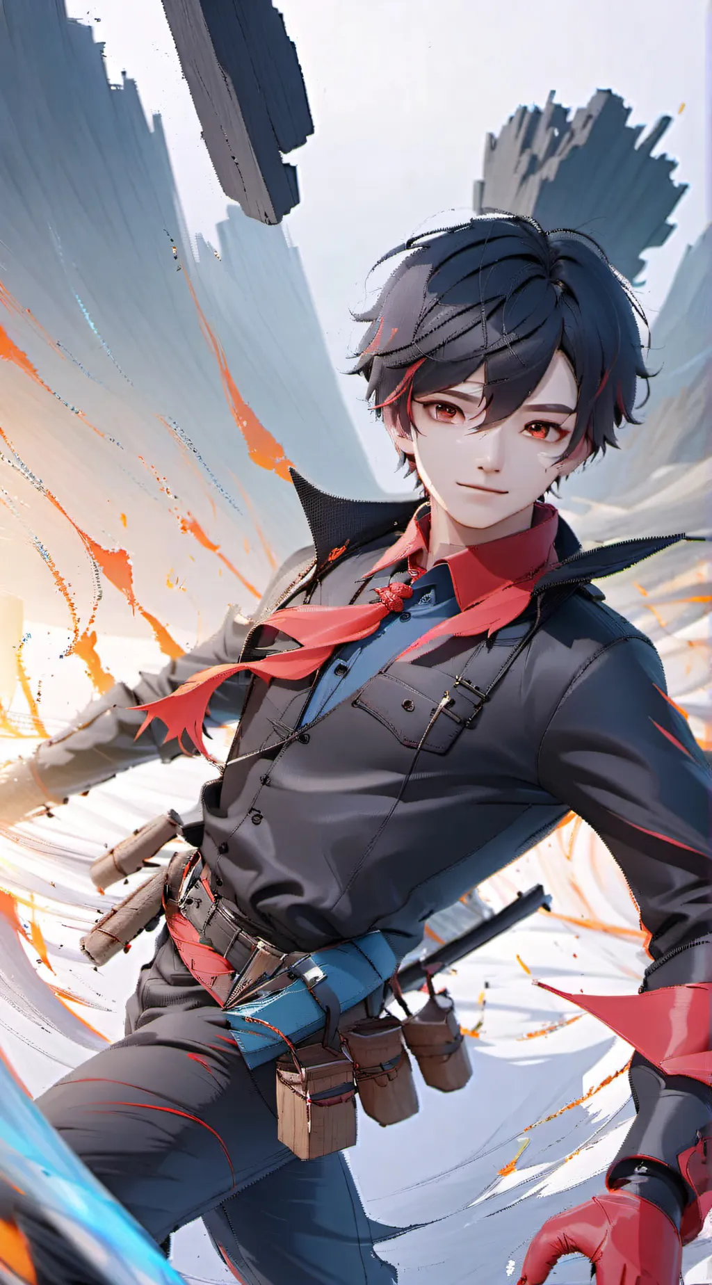 ai character: boy background