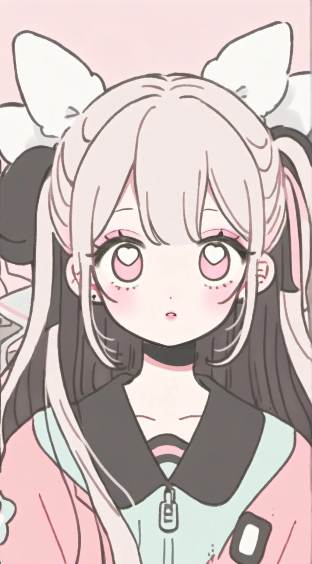 ai character: kitty gurl background