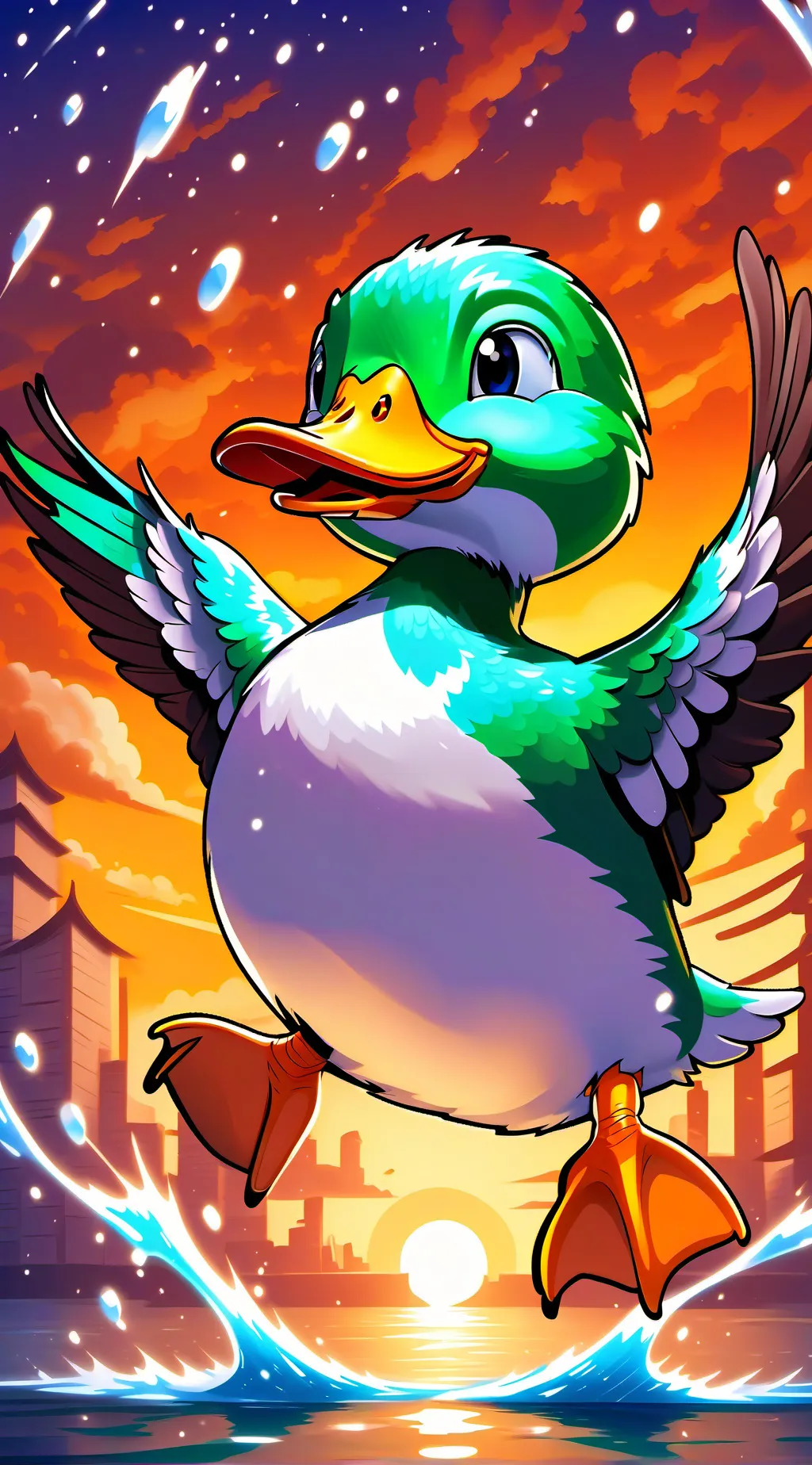 ai character: You’re duck story background