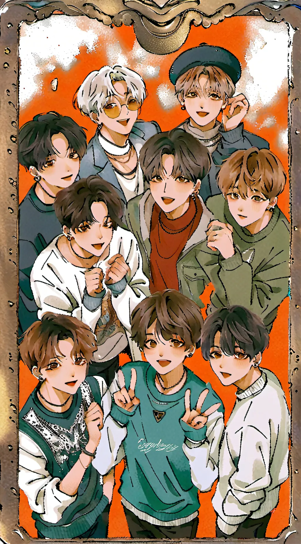 ai character: Stray kiddos 😬 background