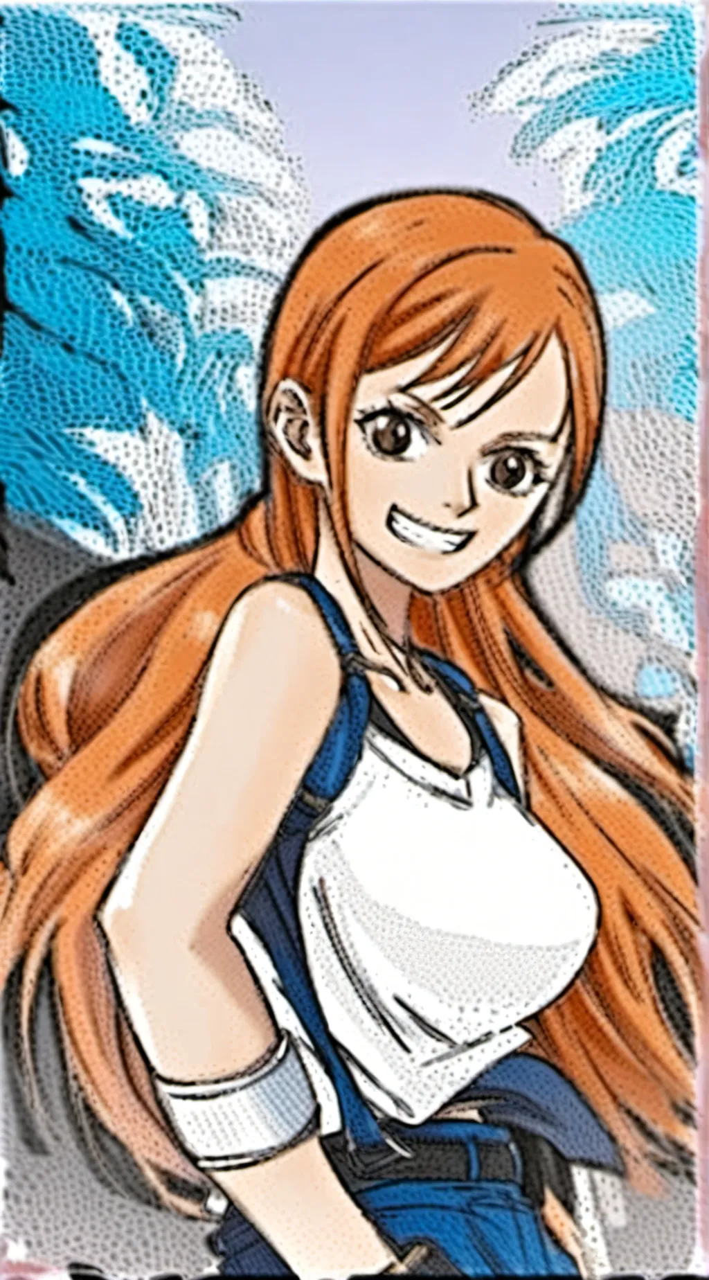 ai character: Nami and her crew! background